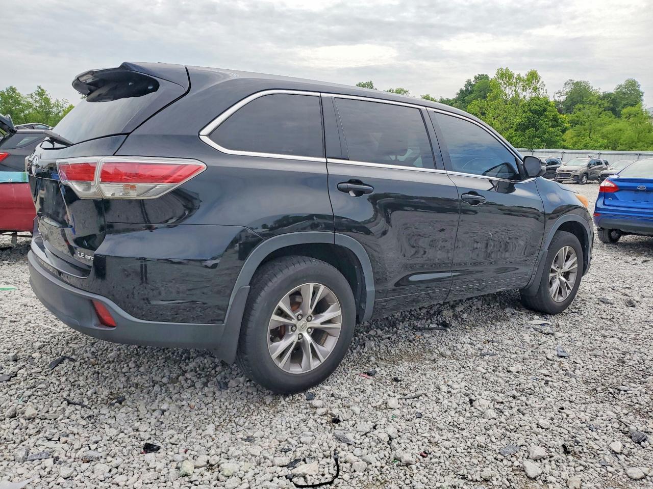 2014 Toyota Highlander Le Plus Black vin: 5TDBKRFH4ES017232