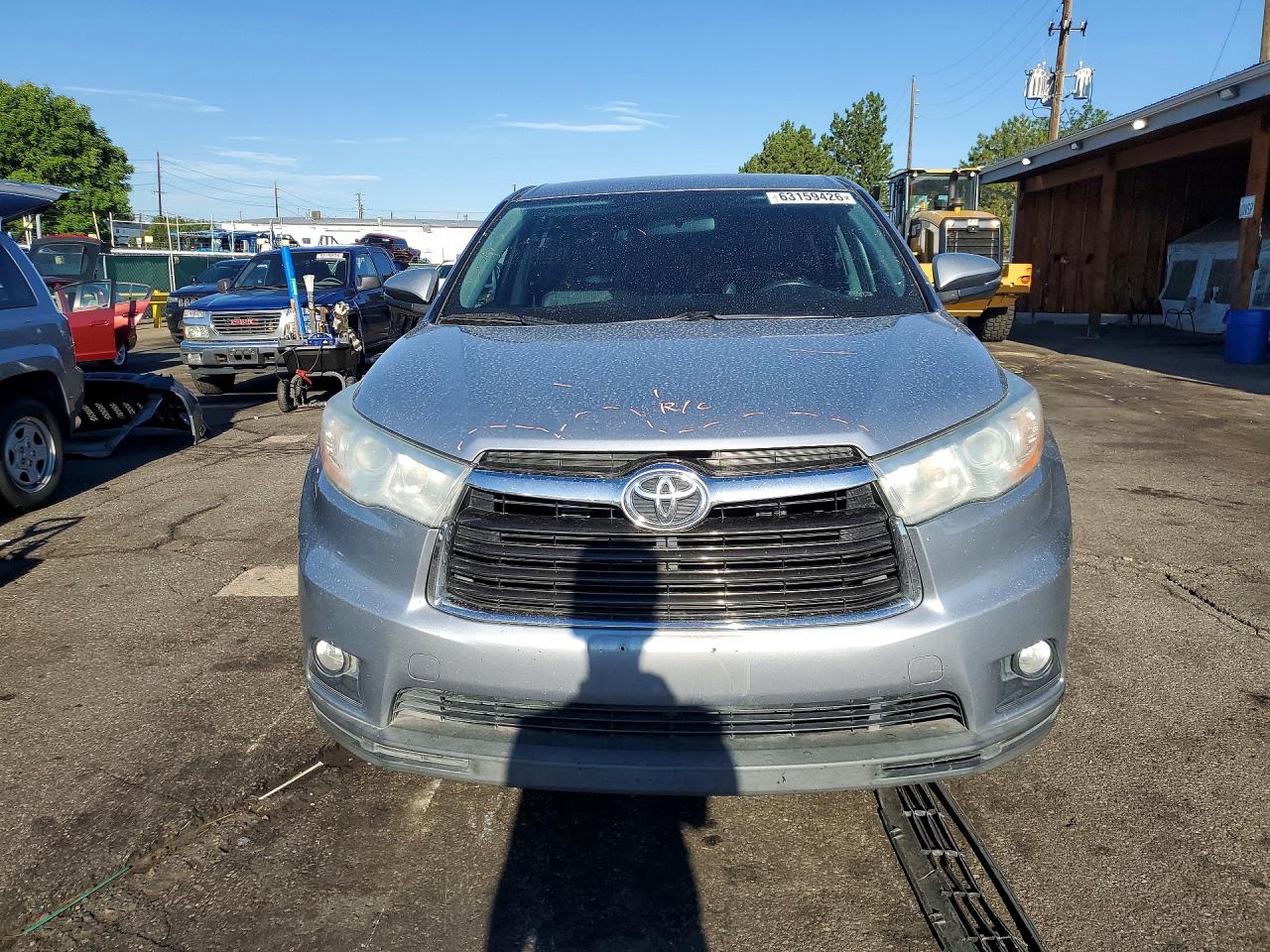 2014 Toyota Highlander Le Plus Silver vin: 5TDBKRFH4ES056578