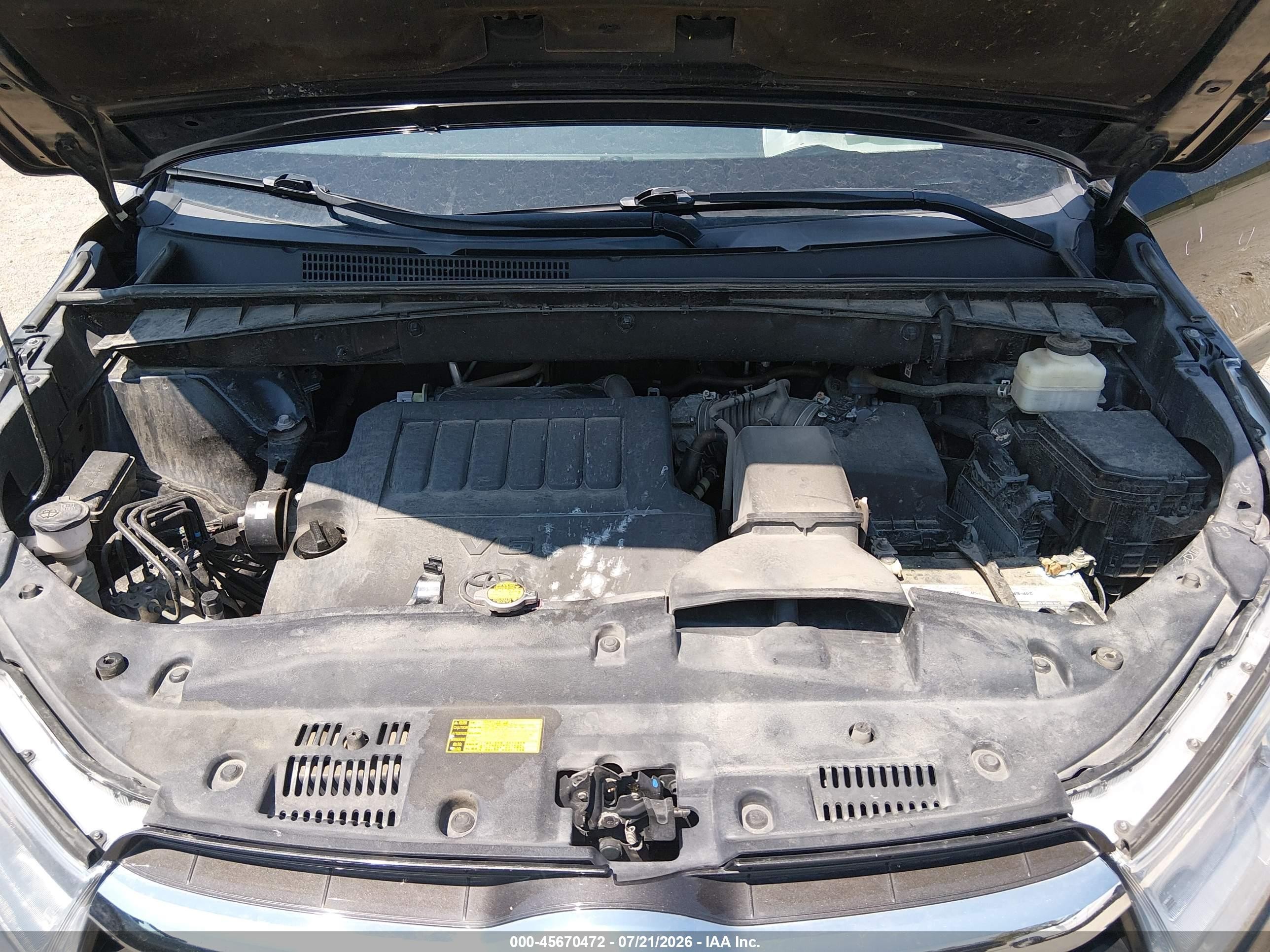 2015 Toyota Highlander Le Plus V6 Черный vin: 5TDBKRFH5FS145738
