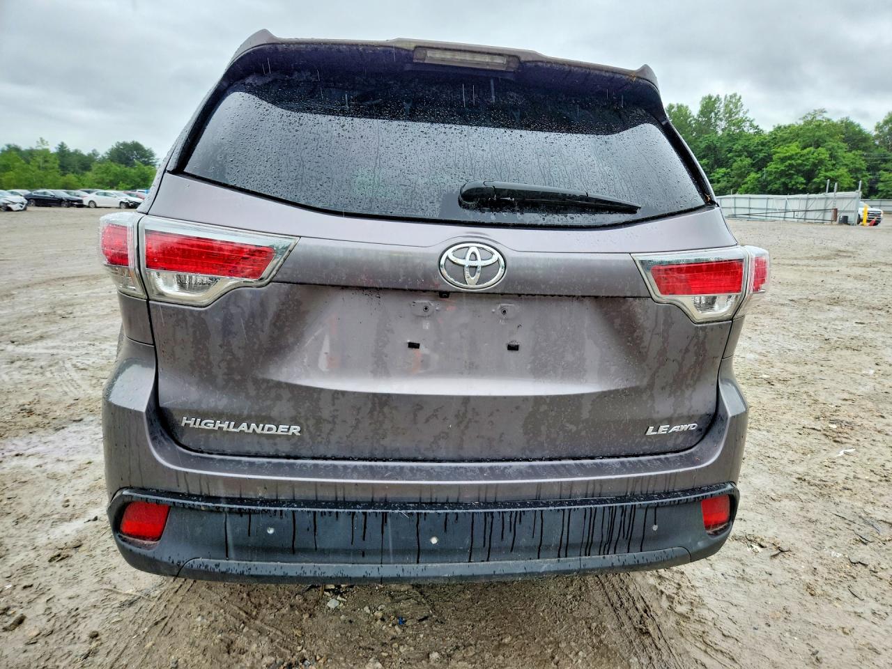 2015 Toyota Highlander Le Серый vin: 5TDBKRFH6FS175346