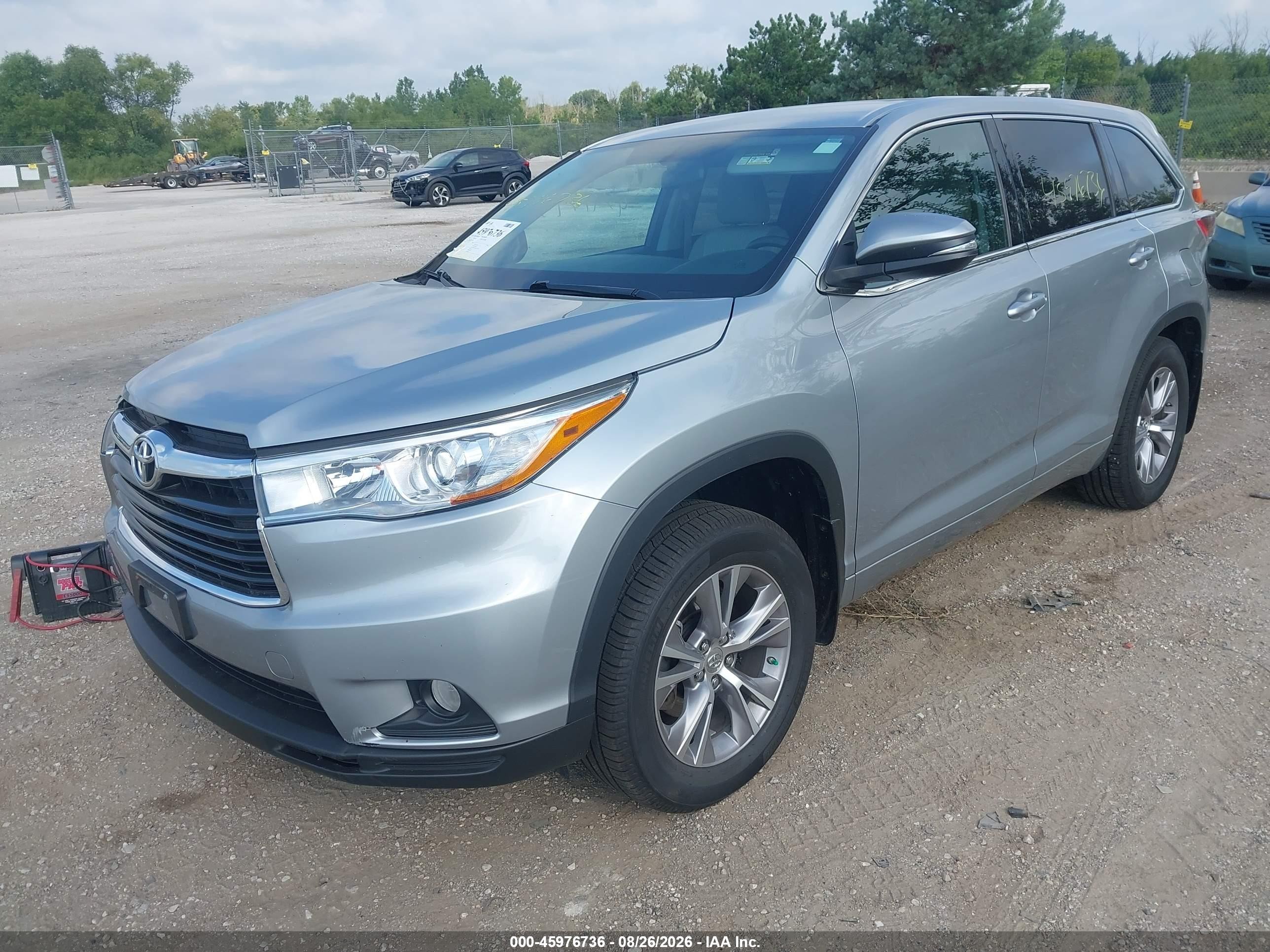 2015 Toyota Highlander Le Plus V6 Silver vin: 5TDBKRFH6FS184273