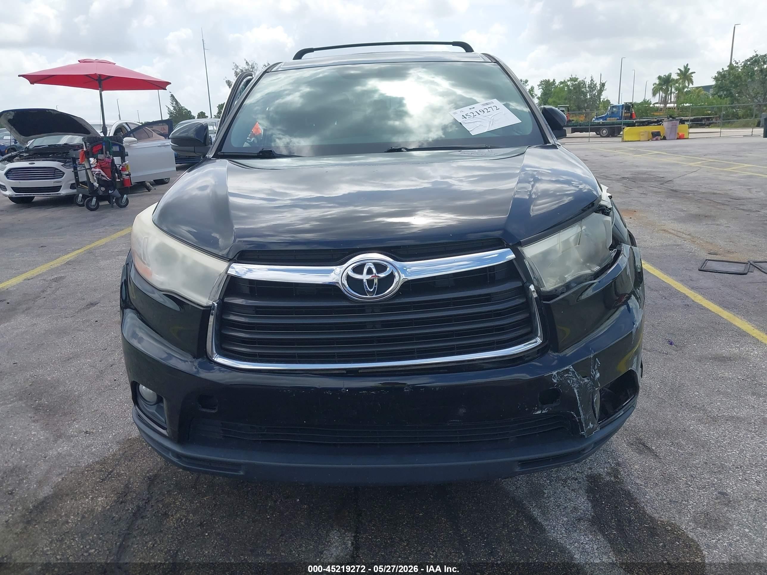 2014 Toyota Highlander Le Plus V6 Black vin: 5TDBKRFH7ES010307