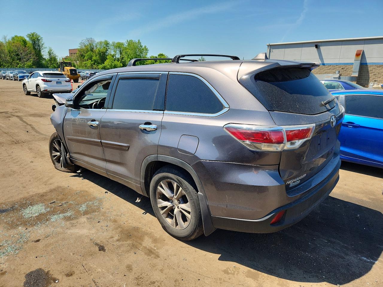 2014 Toyota Highlander Le Plus Gray vin: 5TDBKRFH7ES048023