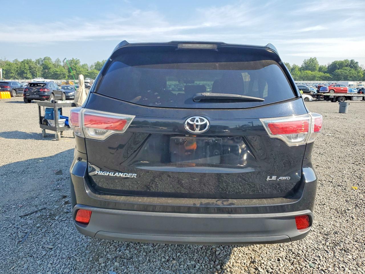 2014 Toyota Highlander Le Black vin: 5TDBKRFH7ES065422