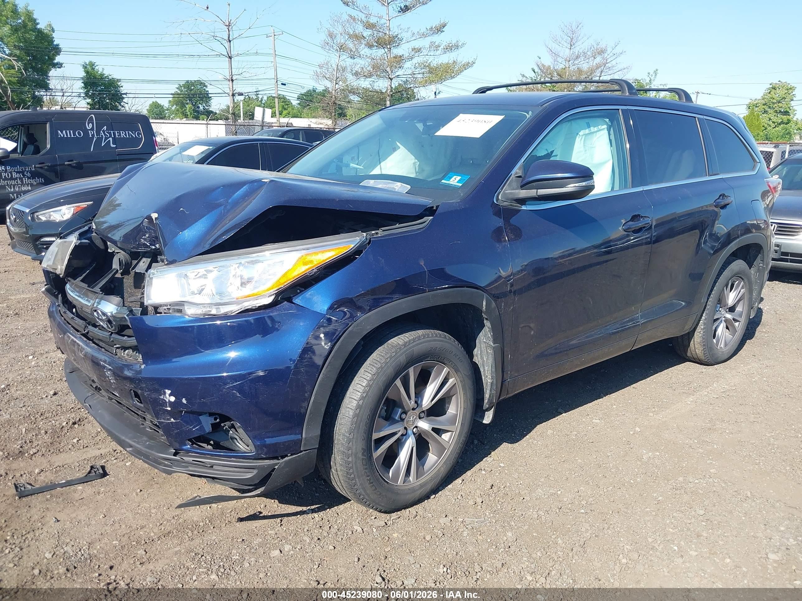 2014 Toyota Highlander Le Plus V6 Синий vin: 5TDBKRFH8ES023194