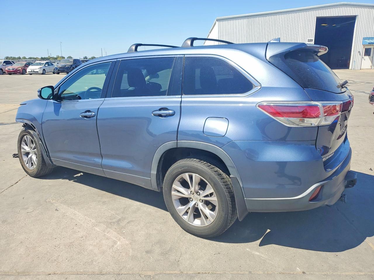 2015 Toyota Highlander Le Plus Gray vin: 5TDBKRFH8FS174974
