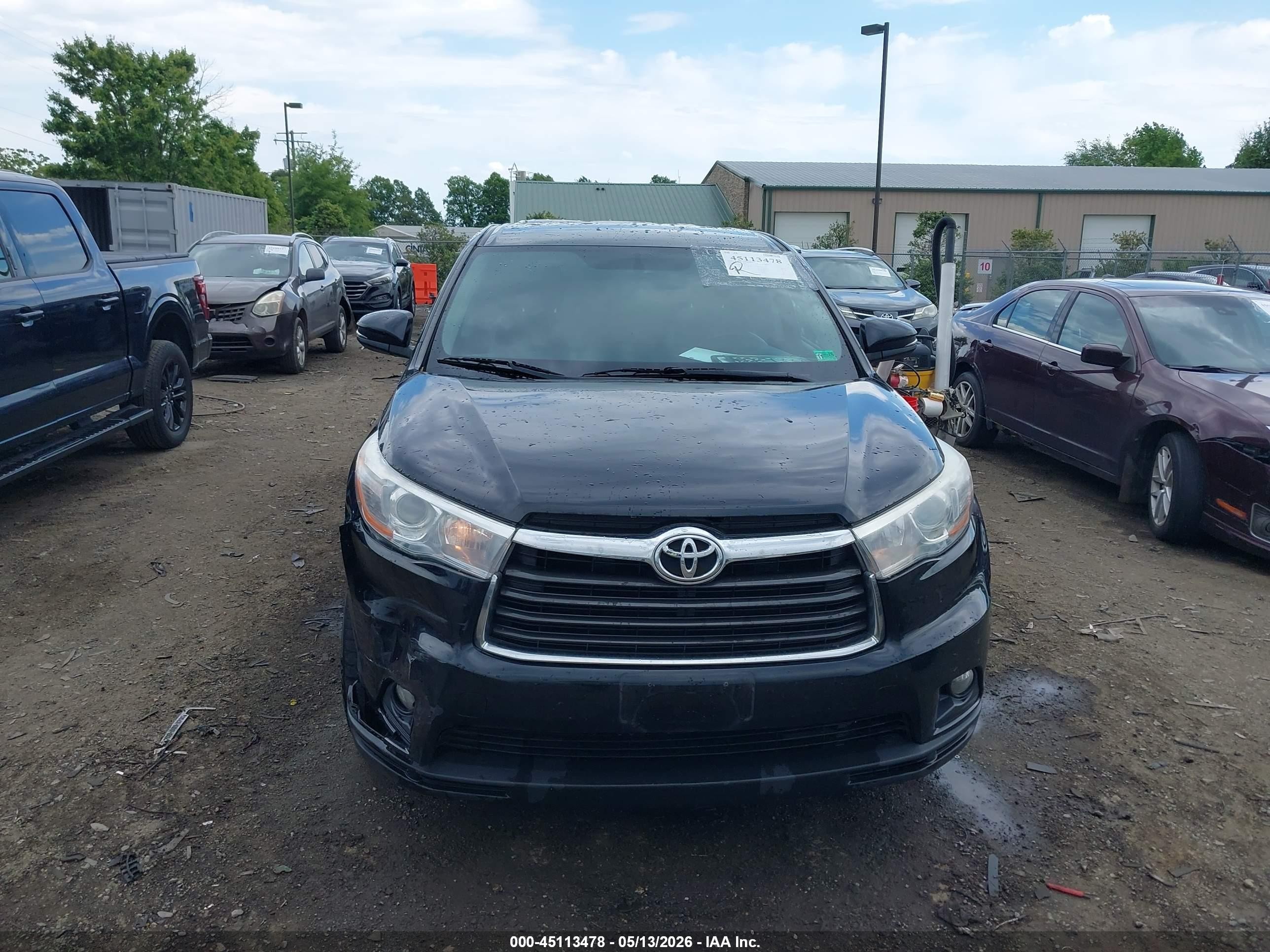 2015 Toyota Highlander Le Plus V6 Black vin: 5TDBKRFH8FS205771