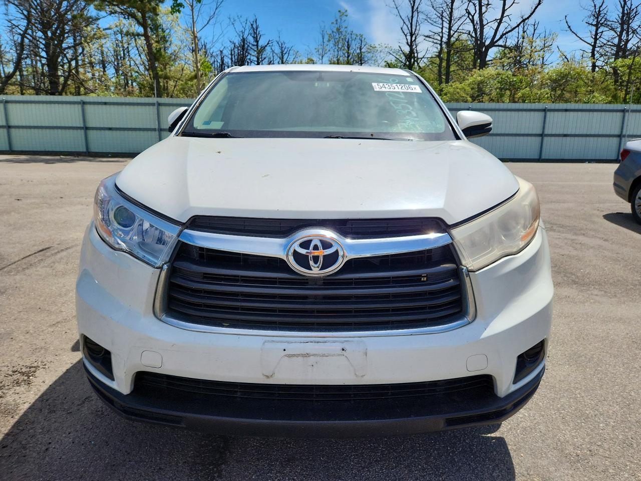 2014 Toyota Highlander Le Белый vin: 5TDBKRFH9ES016318