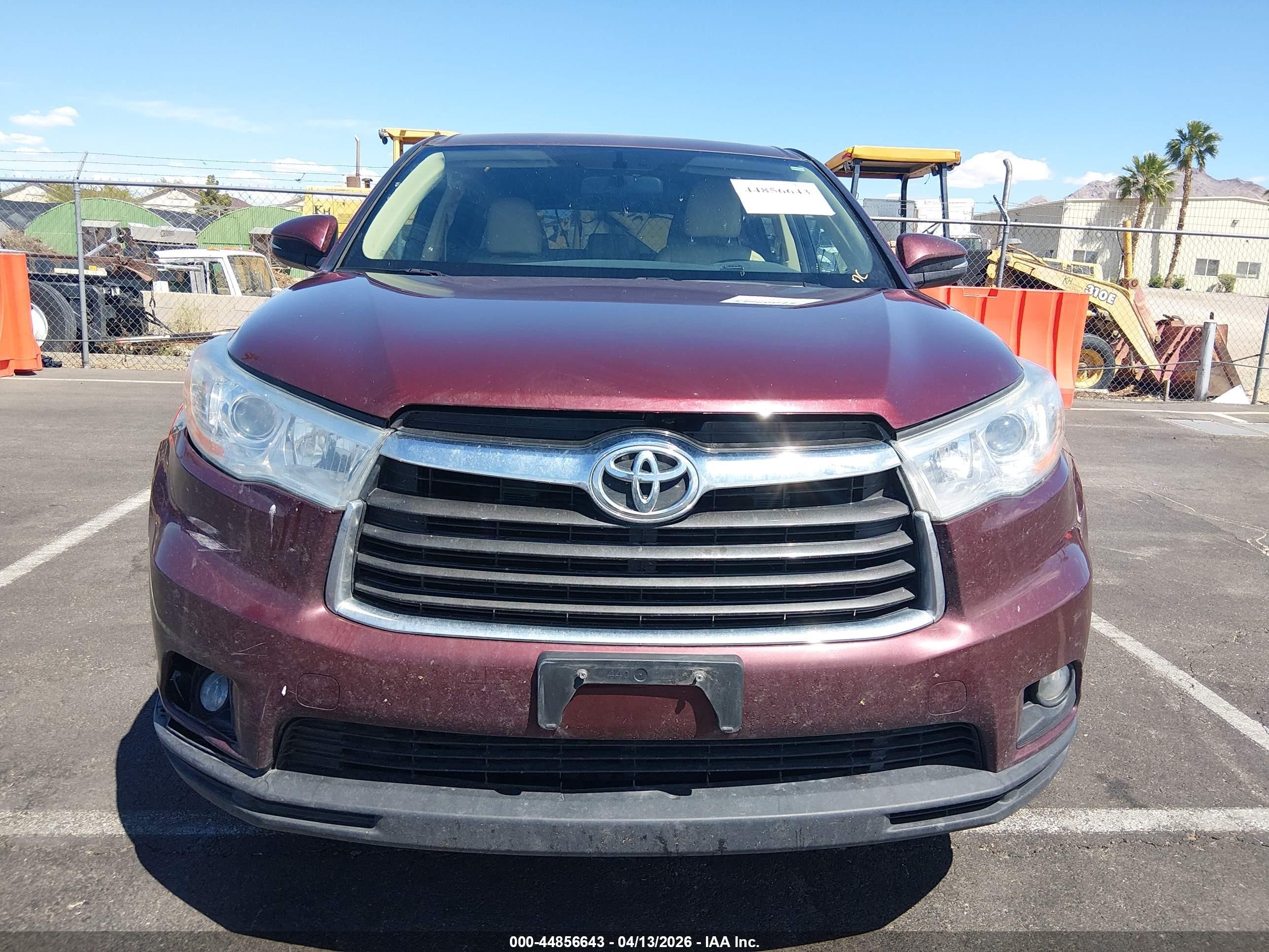 2014 Toyota Highlander Le Plus V6 Красный vin: 5TDBKRFH9ES037914
