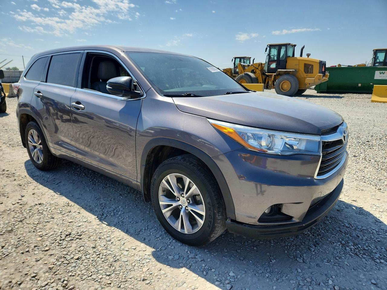 2015 Toyota Highlander Le Plus Gray vin: 5TDBKRFH9FS102195