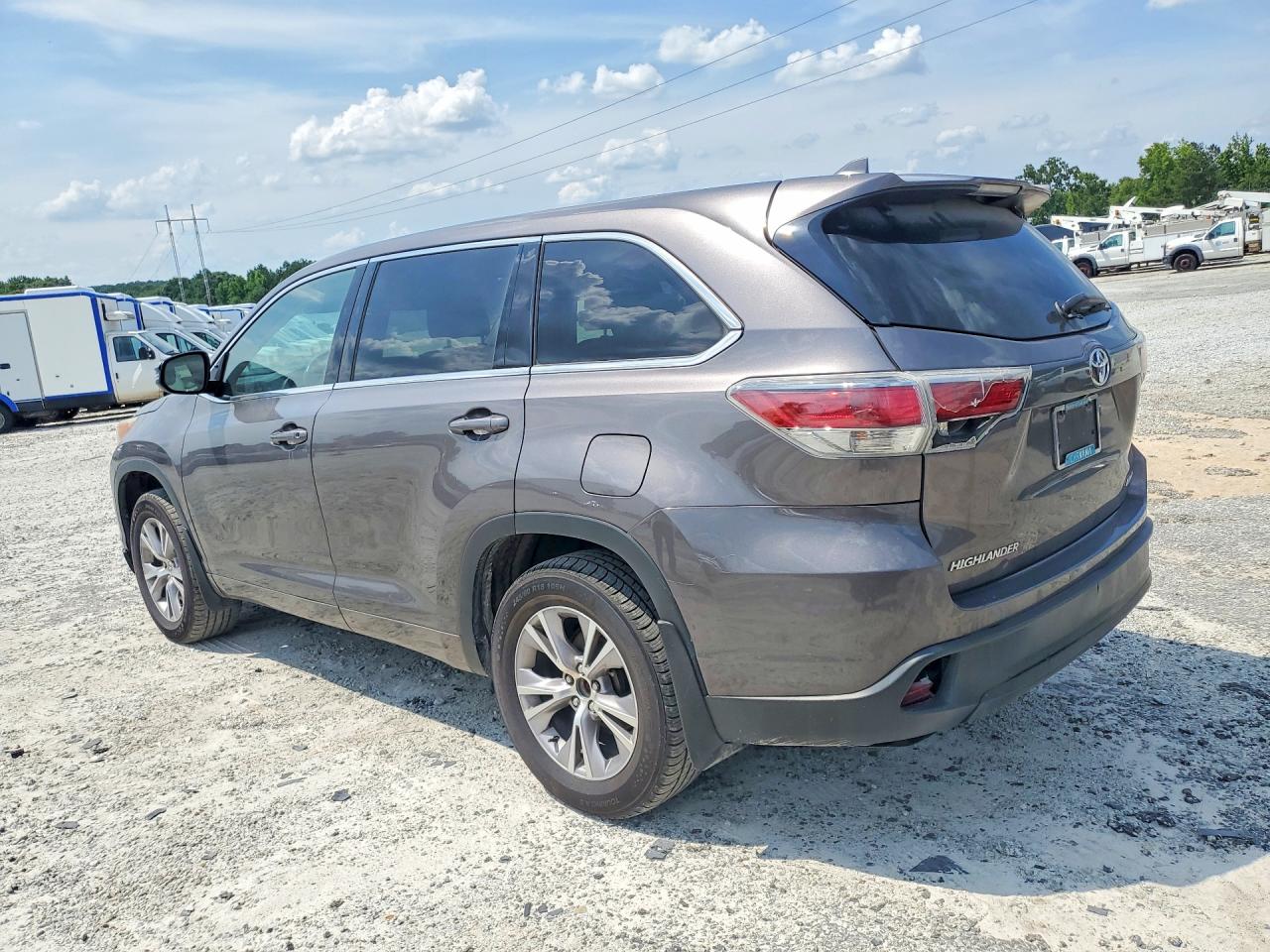 2015 Toyota Highlander Le Plus Gray vin: 5TDBKRFH9FS157195