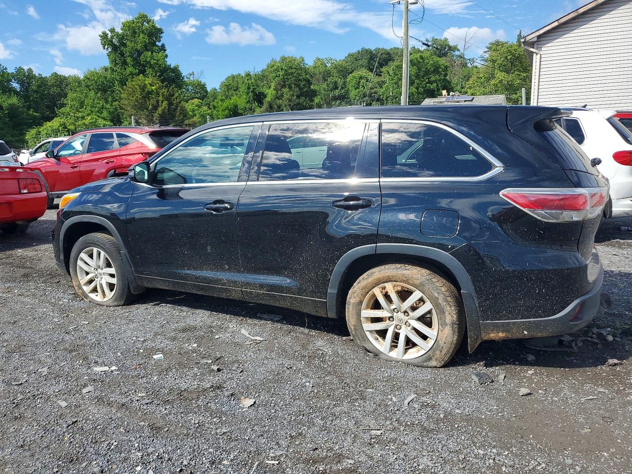 2014 Toyota Highlander Le Черный vin: 5TDBKRFHXES023732
