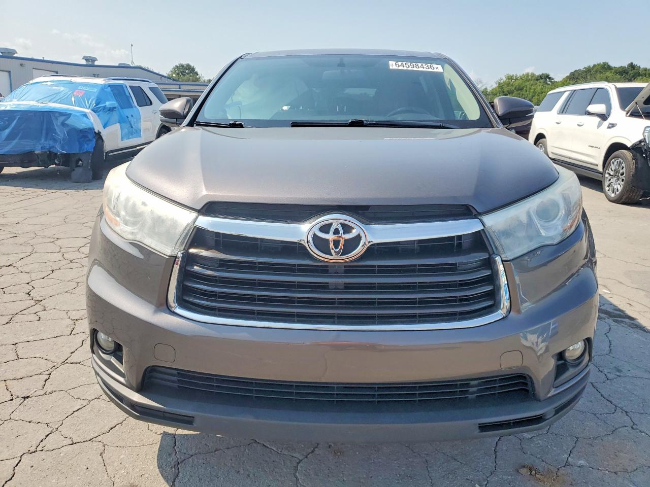 2015 Toyota Highlander Le Plus Gray vin: 5TDBKRFHXFS100004
