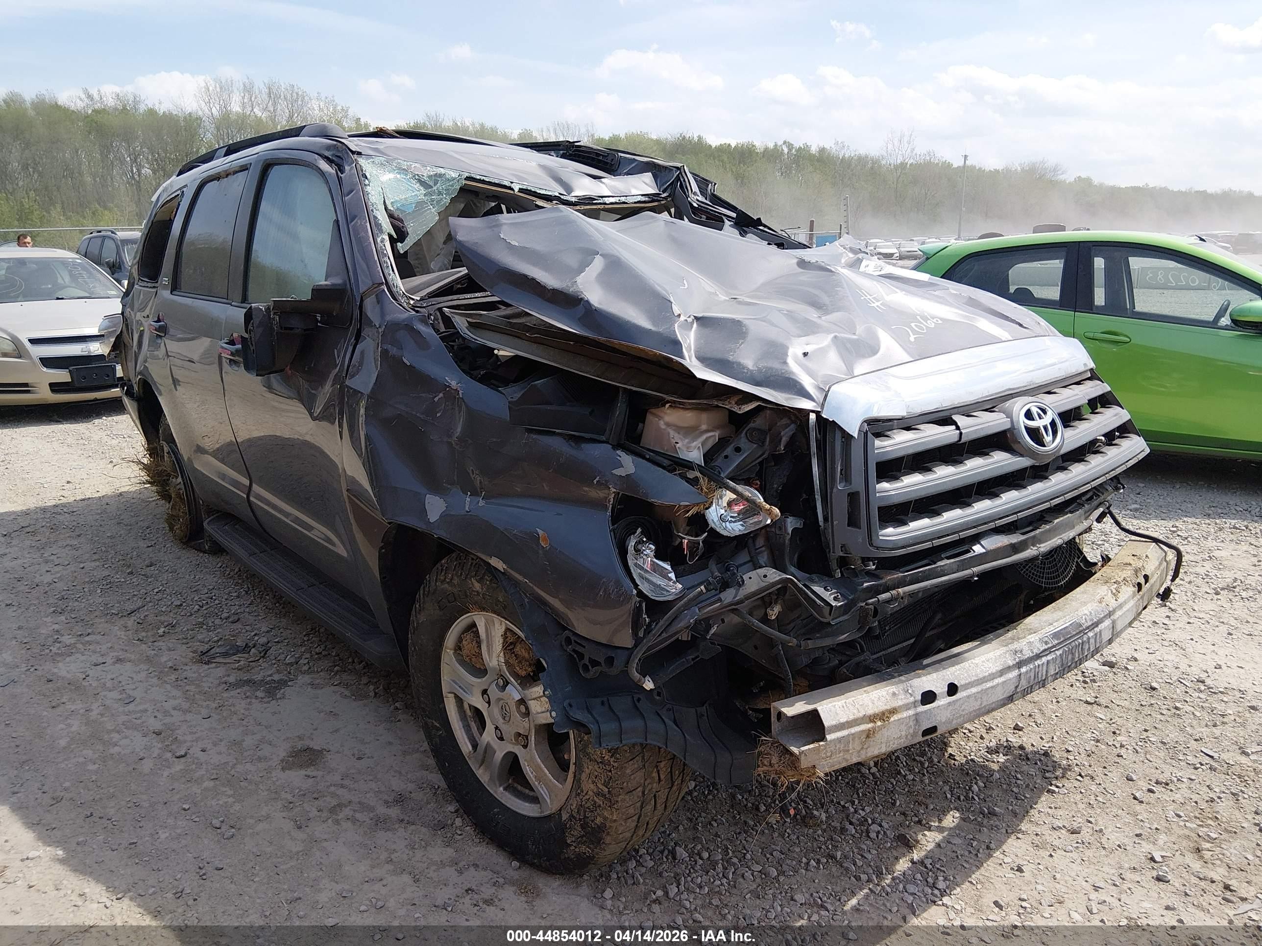 2012 Toyota Sequoia Sr5 4.6l V8 Black vin: 5TDBM5G12CS002066