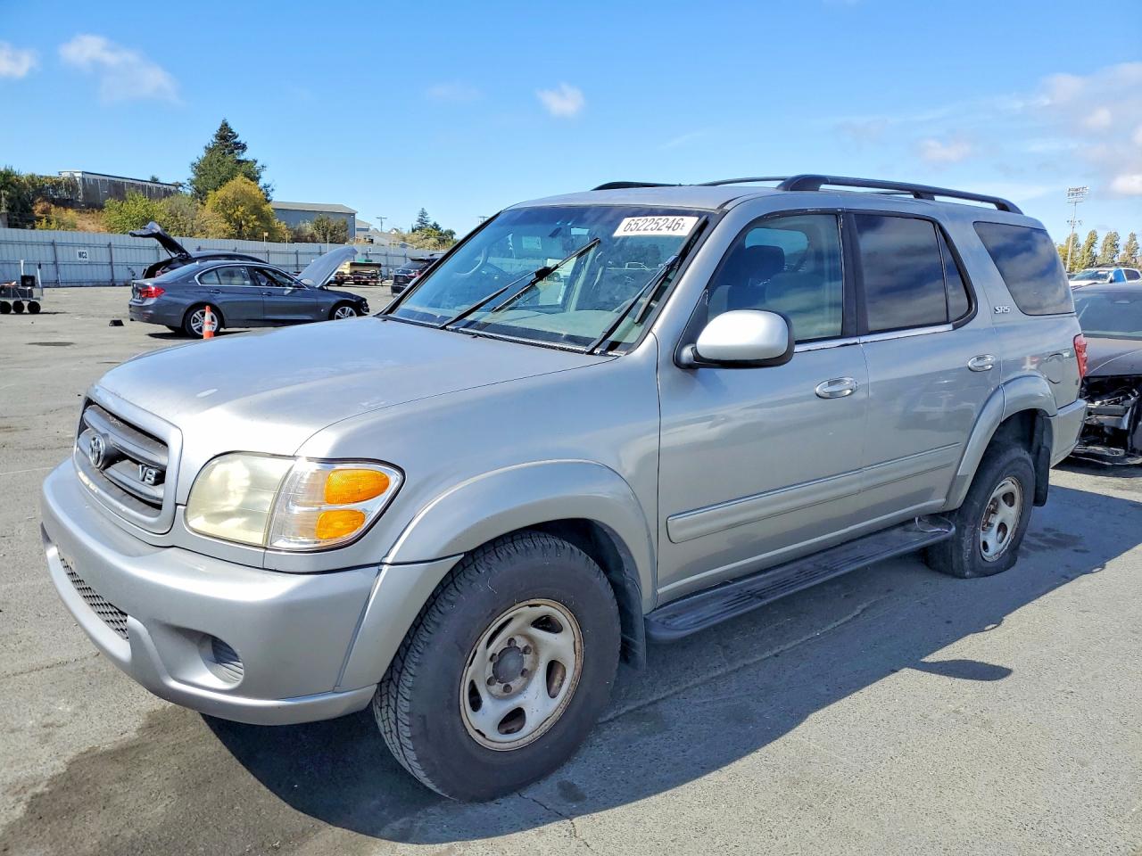 2001 Toyota Sequoia Sr5 Silver vin: 5TDBT44A01S025506