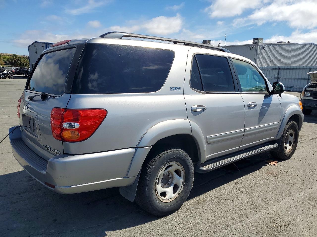 2001 Toyota Sequoia Sr5 Silver vin: 5TDBT44A01S025506