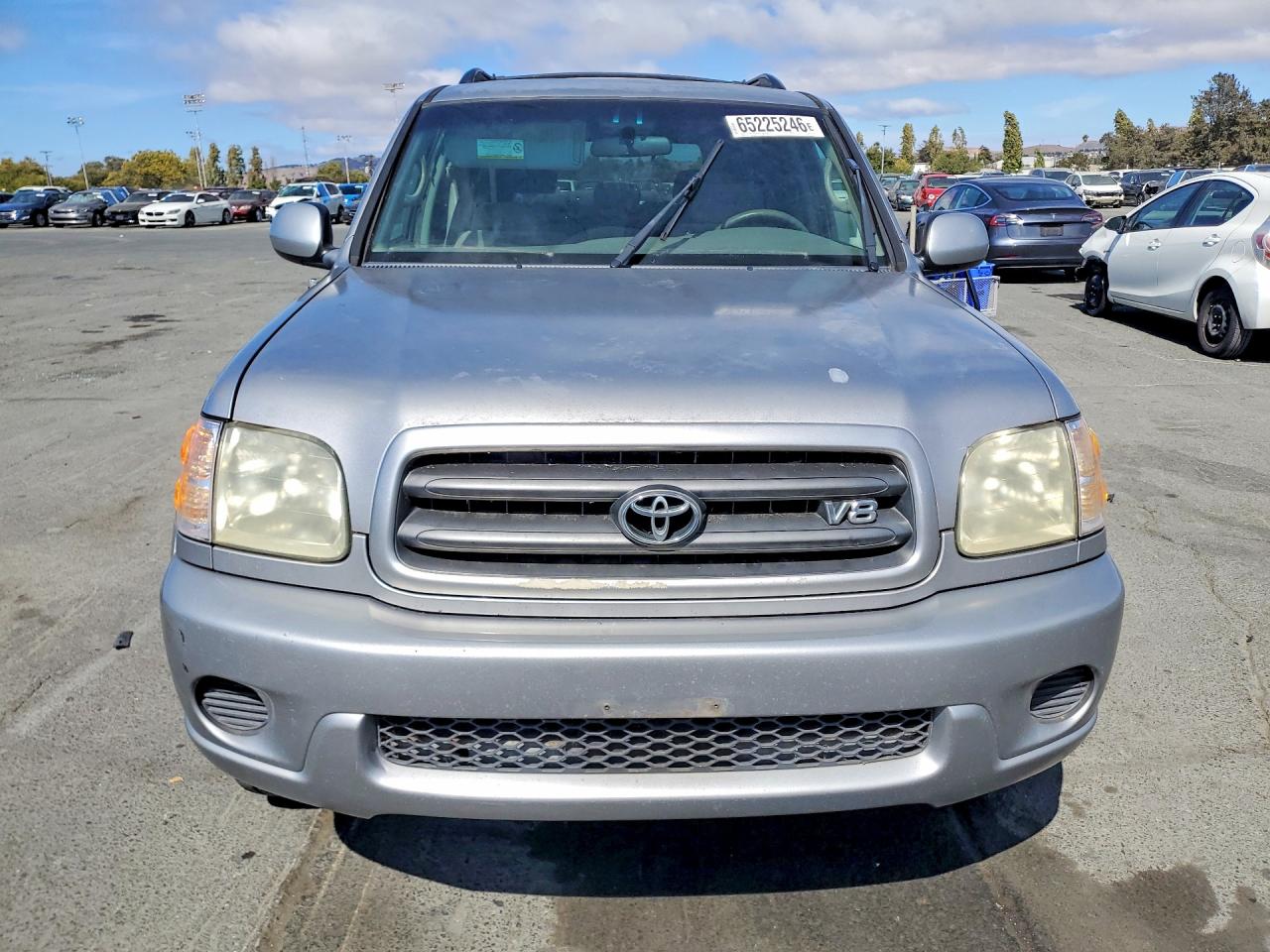 2001 Toyota Sequoia Sr5 Silver vin: 5TDBT44A01S025506