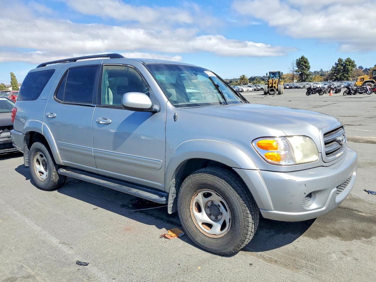 2001 Toyota Sequoia Sr5 Silver vin: 5TDBT44A01S025506
