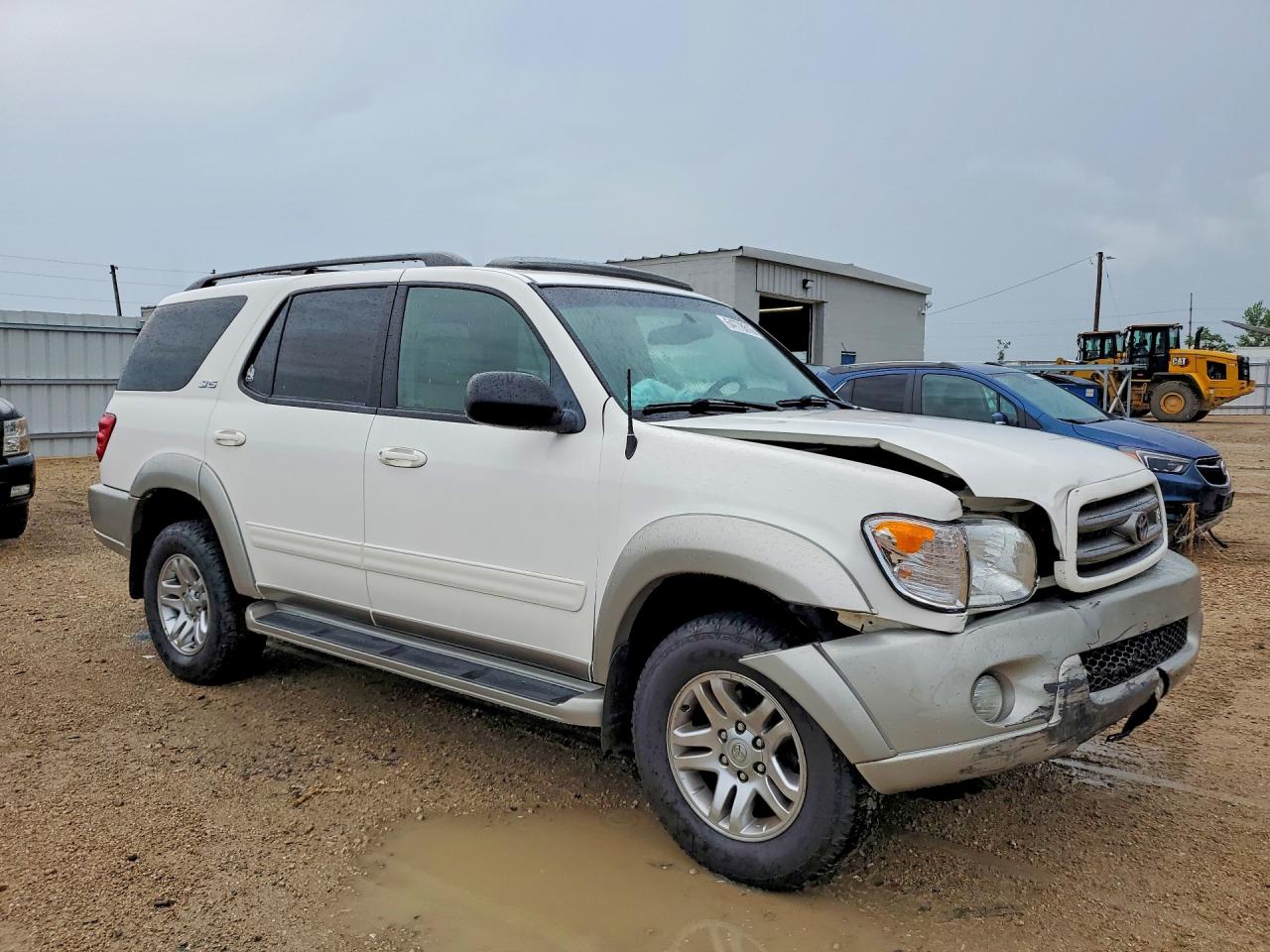 2003 Toyota Sequoia Sr5 White vin: 5TDBT44A03S157815