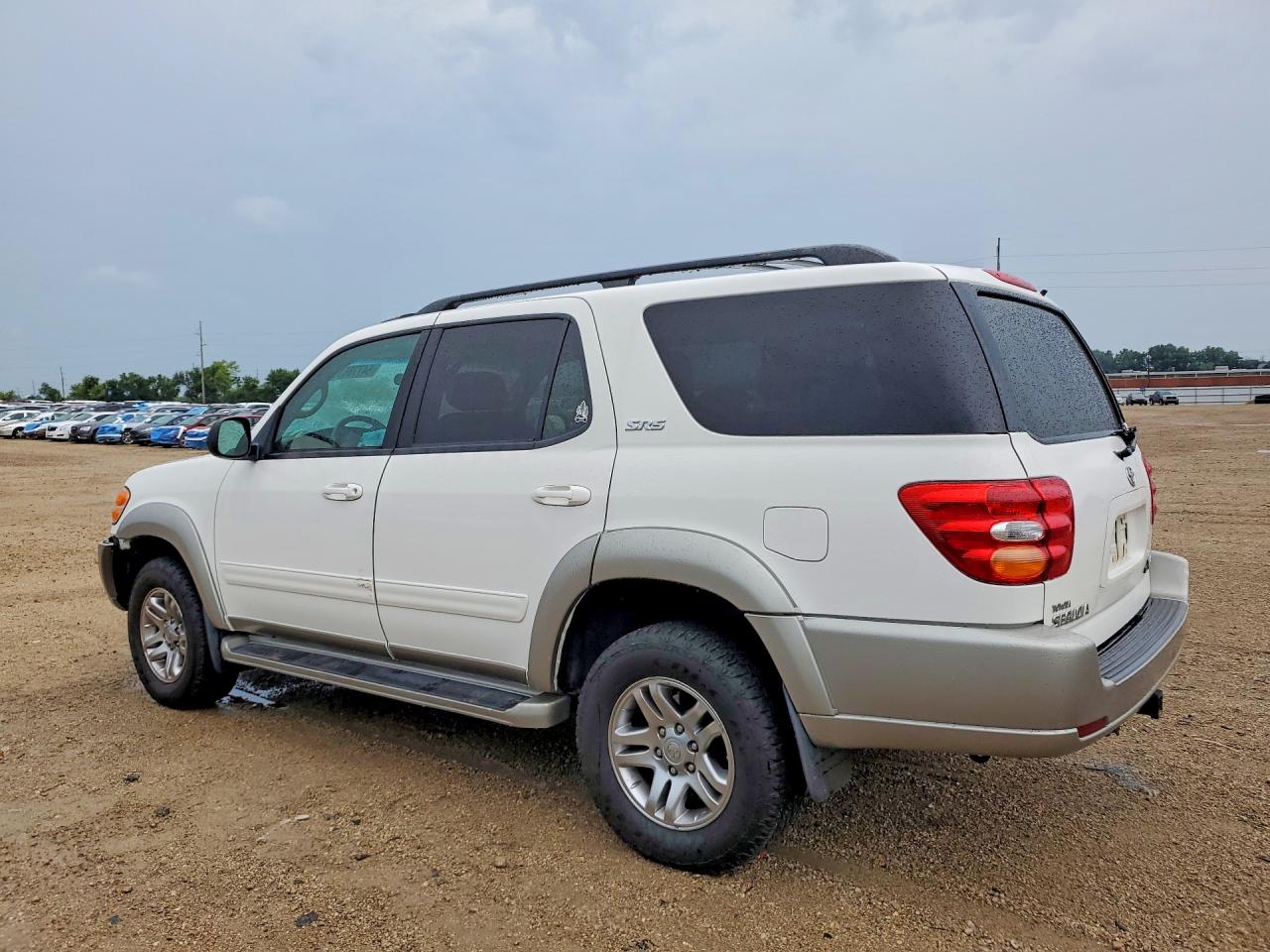 2003 Toyota Sequoia Sr5 White vin: 5TDBT44A03S157815