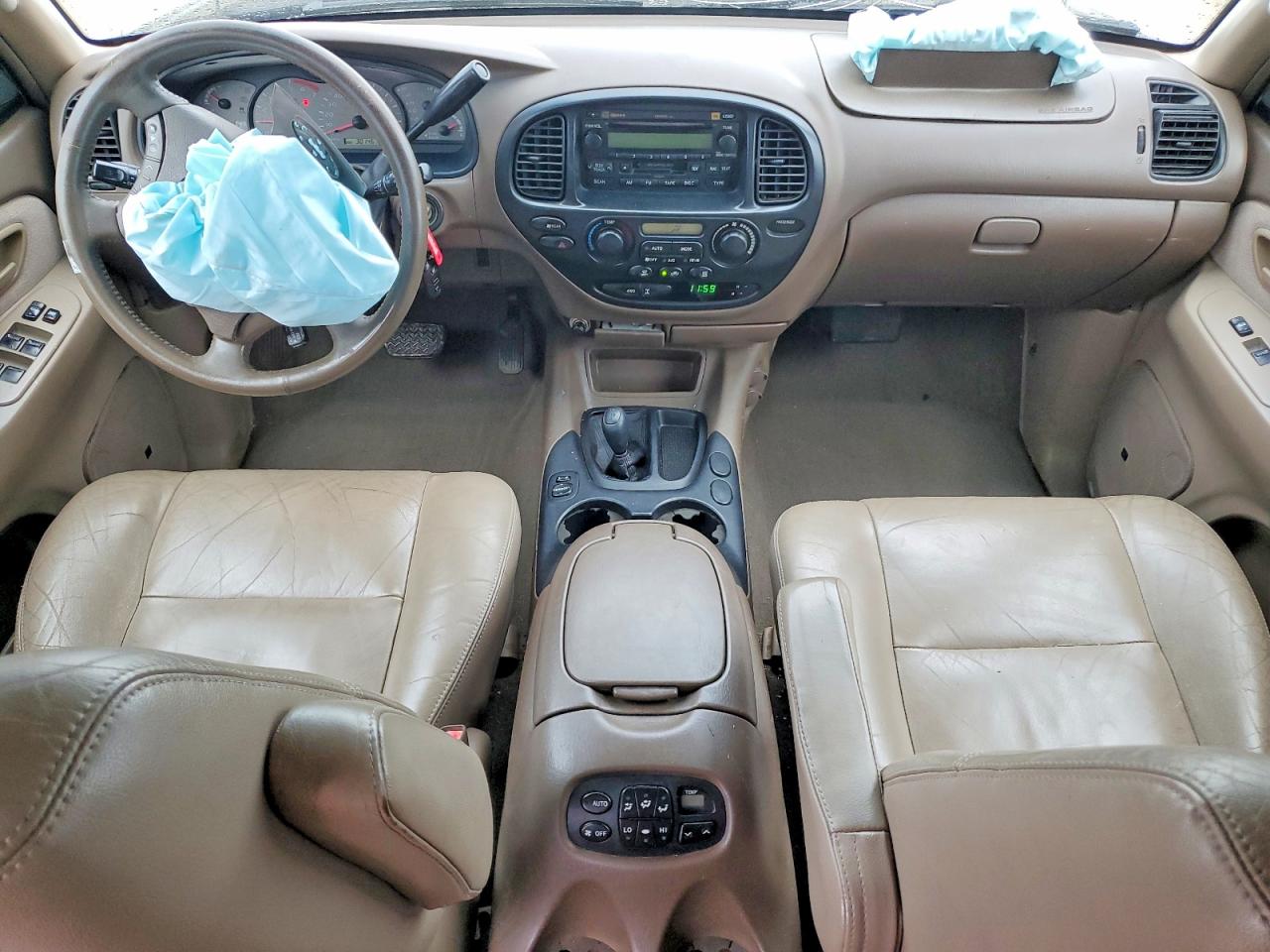 2003 Toyota Sequoia Sr5 White vin: 5TDBT44A03S157815