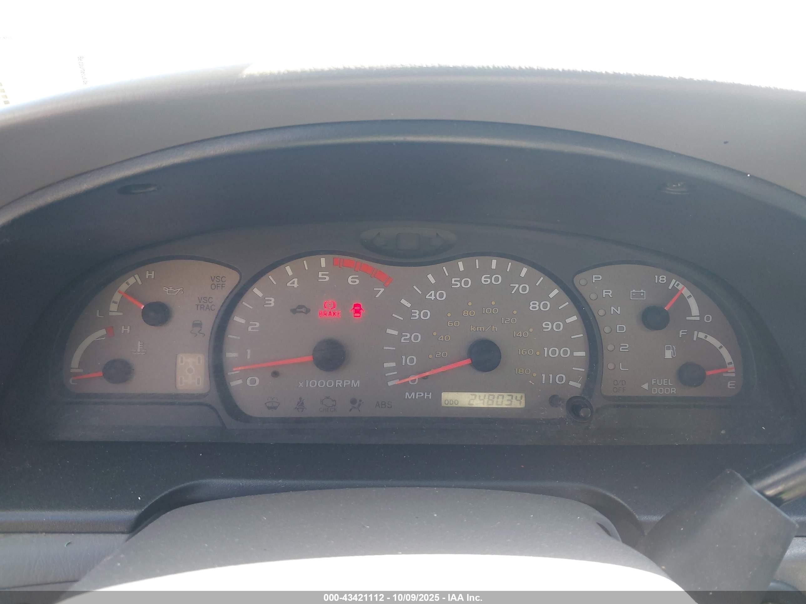2003 Toyota Sequoia Sr5 V8 Серый vin: 5TDBT44A03S166109
