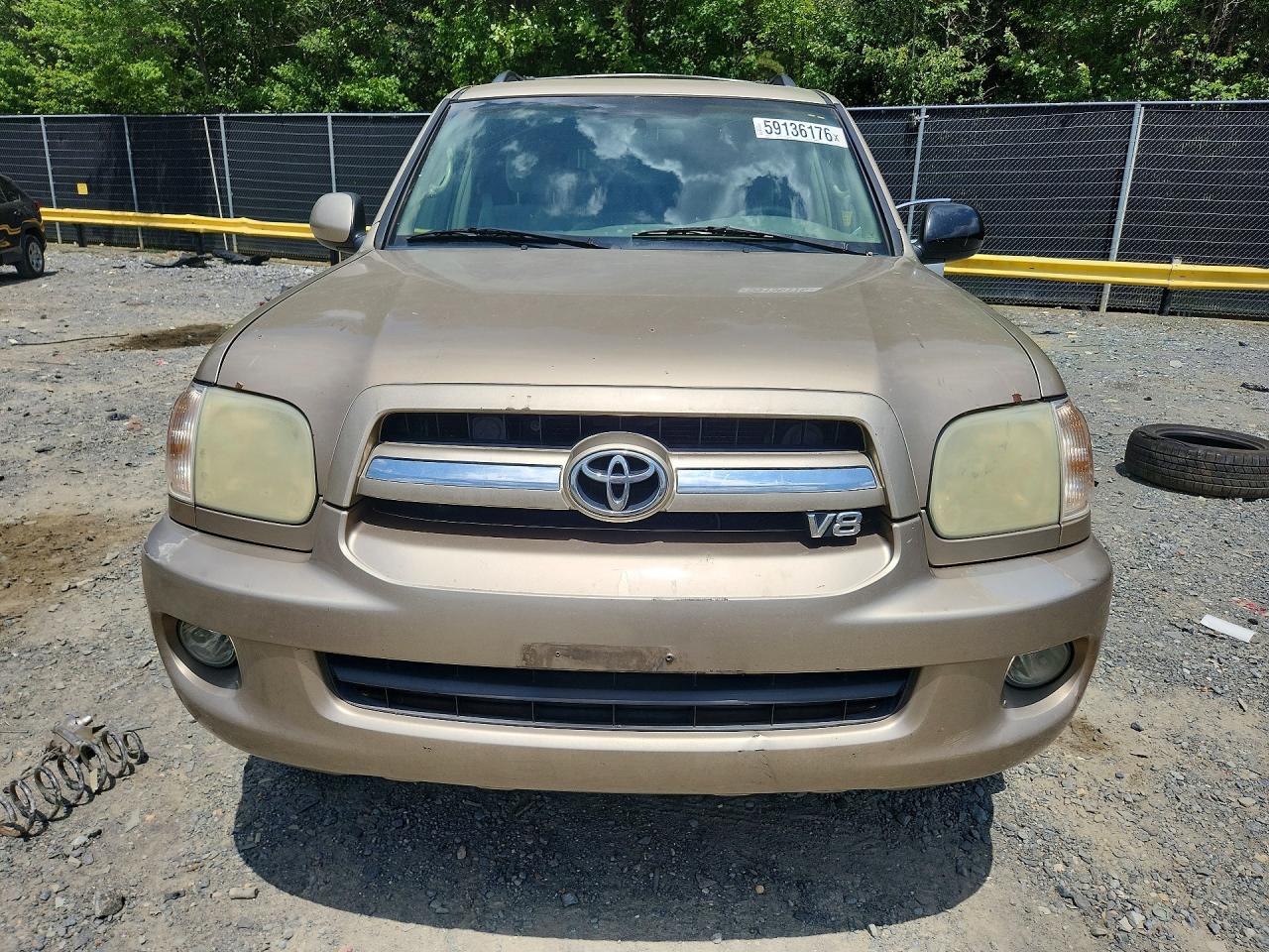 2006 Toyota Sequoia Sr5 Beige vin: 5TDBT44A06S266523