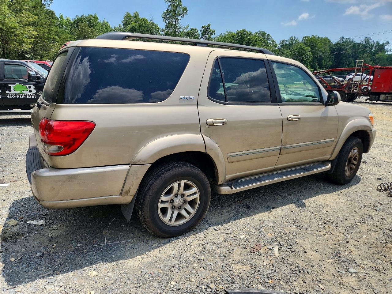 2006 Toyota Sequoia Sr5 Beige vin: 5TDBT44A06S266523