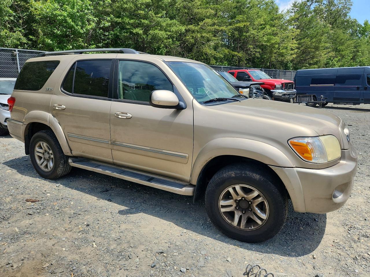 2006 Toyota Sequoia Sr5 Beige vin: 5TDBT44A06S266523