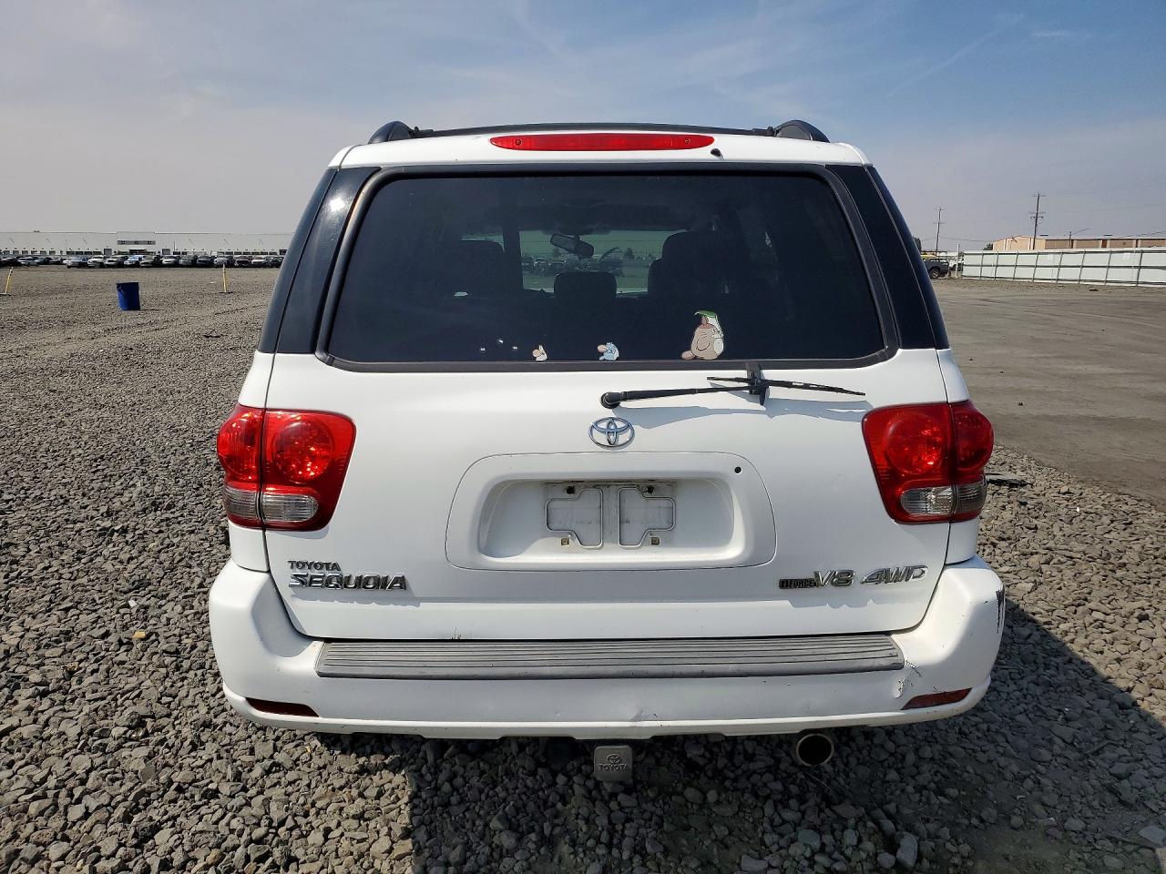 2007 Toyota Sequoia Sr5 White vin: 5TDBT44A07S289706