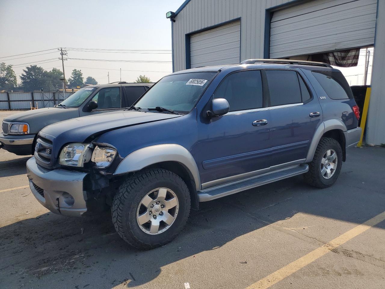 2002 Toyota Sequoia Sr5 Blue vin: 5TDBT44A12S093623
