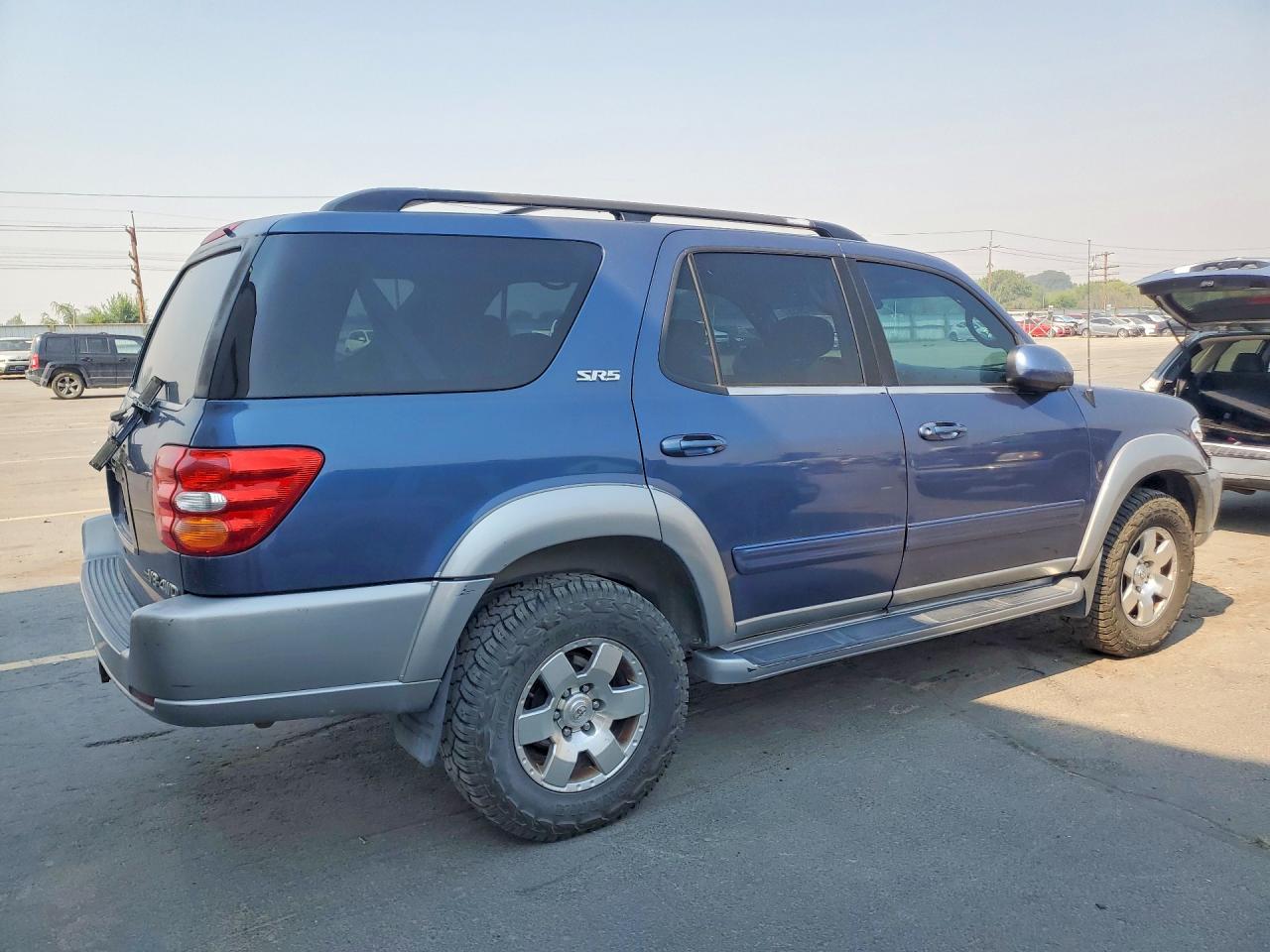 2002 Toyota Sequoia Sr5 Blue vin: 5TDBT44A12S093623