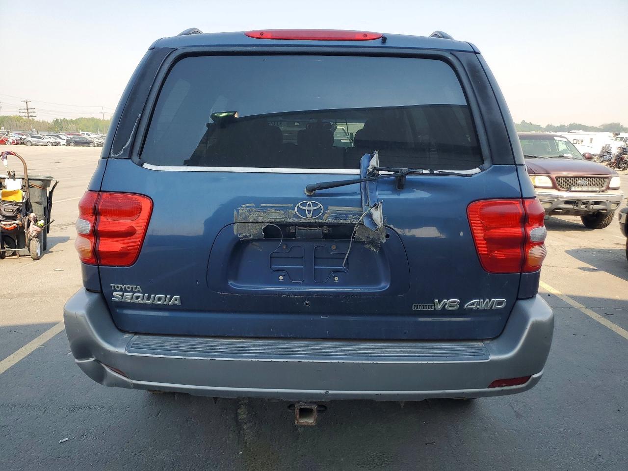 2002 Toyota Sequoia Sr5 Blue vin: 5TDBT44A12S093623