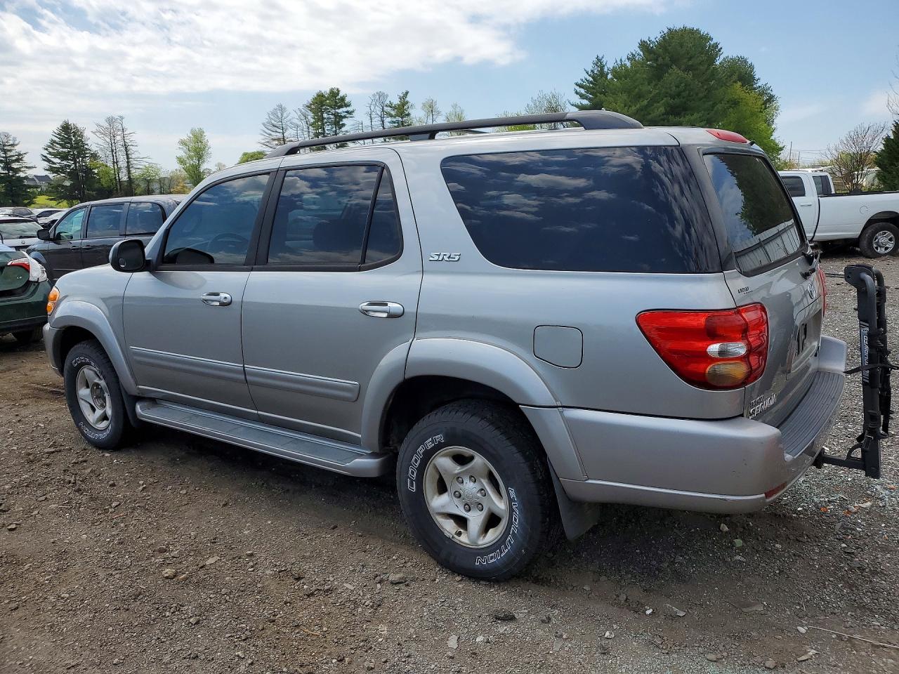 2002 Toyota Sequoia Sr5 Серебряный vin: 5TDBT44A12S134980