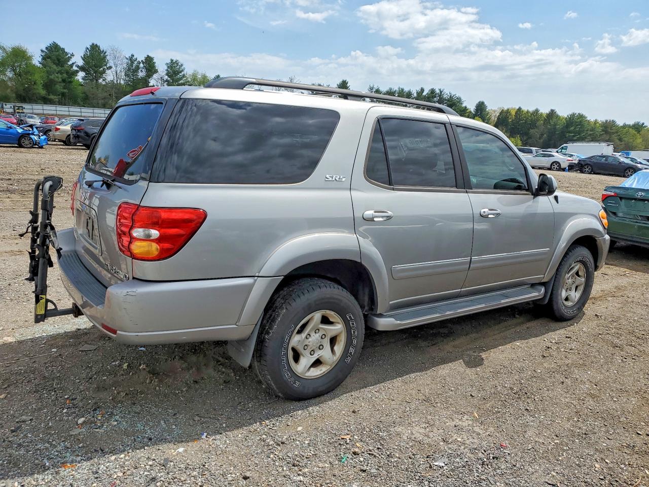 2002 Toyota Sequoia Sr5 Серебряный vin: 5TDBT44A12S134980