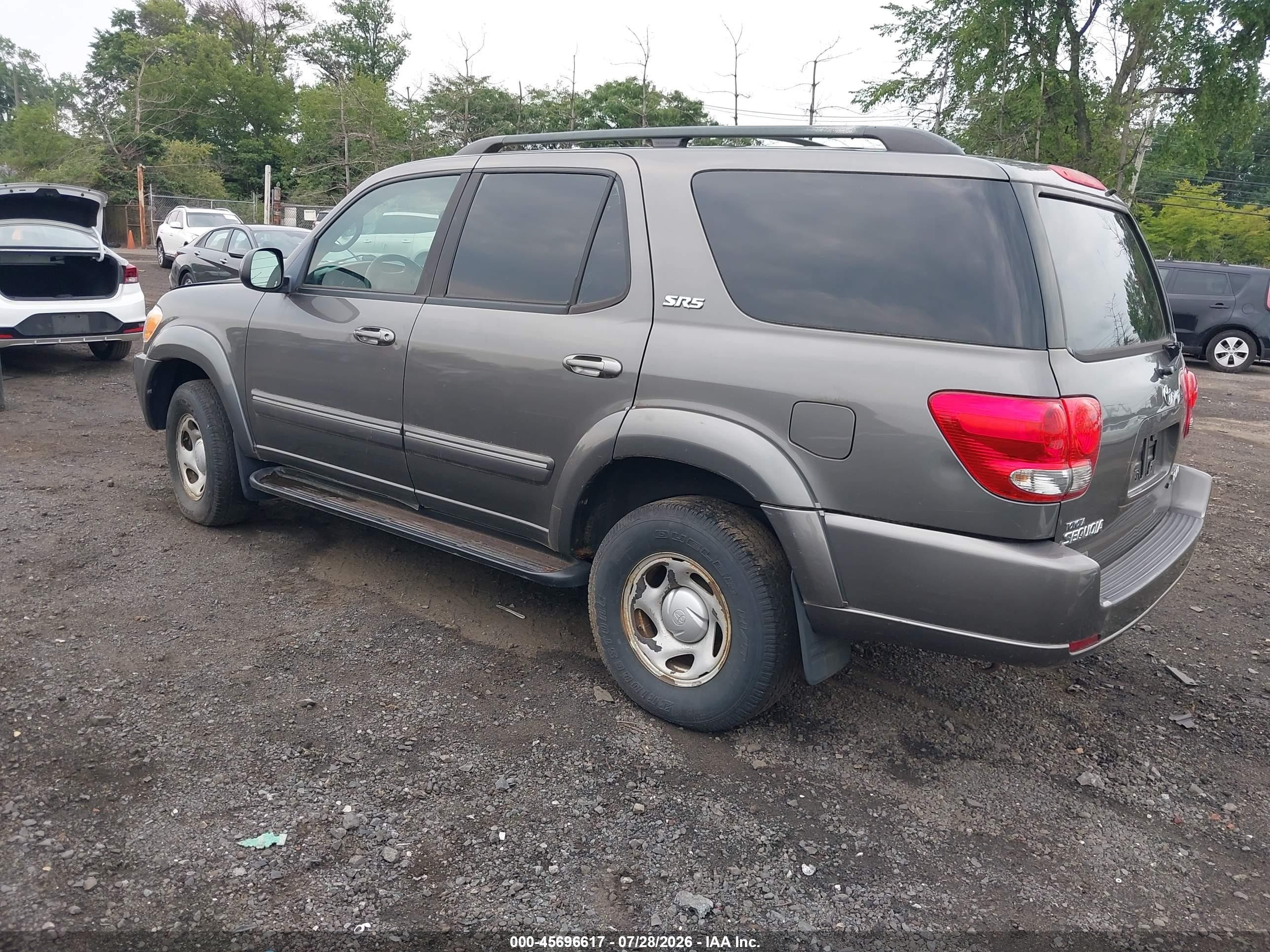 2006 Toyota Sequoia Sr5 V8 Gray vin: 5TDBT44A16S260424