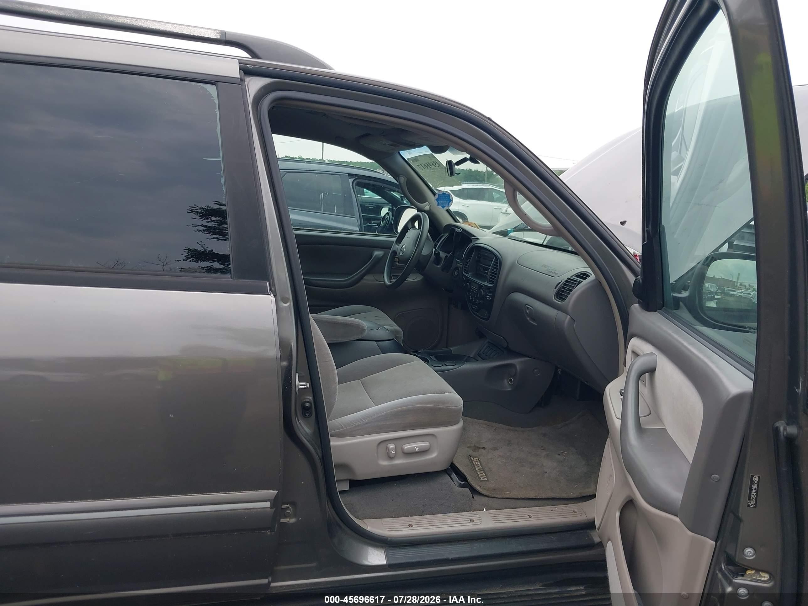 2006 Toyota Sequoia Sr5 V8 Gray vin: 5TDBT44A16S260424