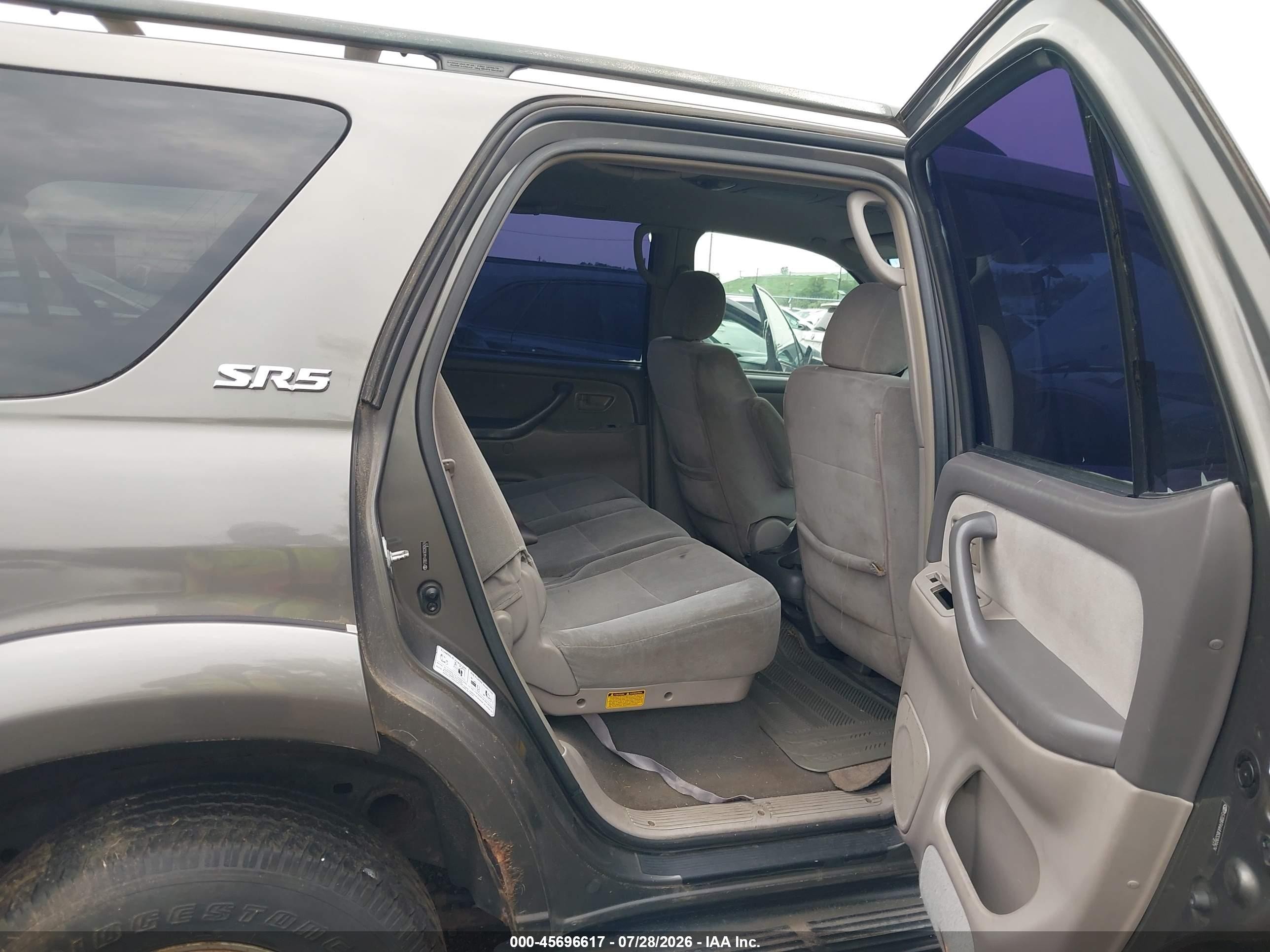 2006 Toyota Sequoia Sr5 V8 Gray vin: 5TDBT44A16S260424
