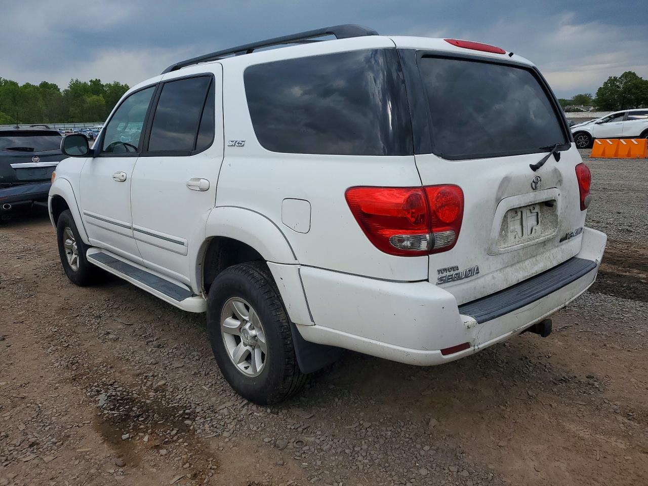 2006 Toyota Sequoia Sr5 White vin: 5TDBT44A16S266191