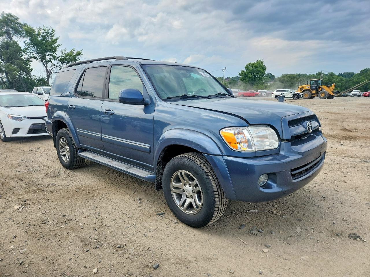 2007 Toyota Sequoia Sr5 Blue vin: 5TDBT44A17S282344