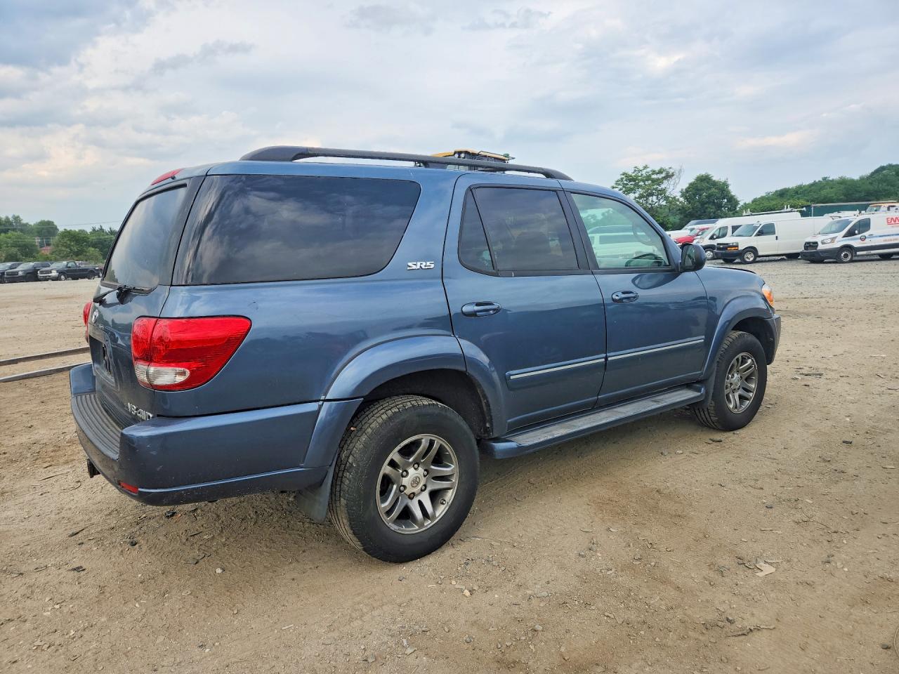 2007 Toyota Sequoia Sr5 Blue vin: 5TDBT44A17S282344