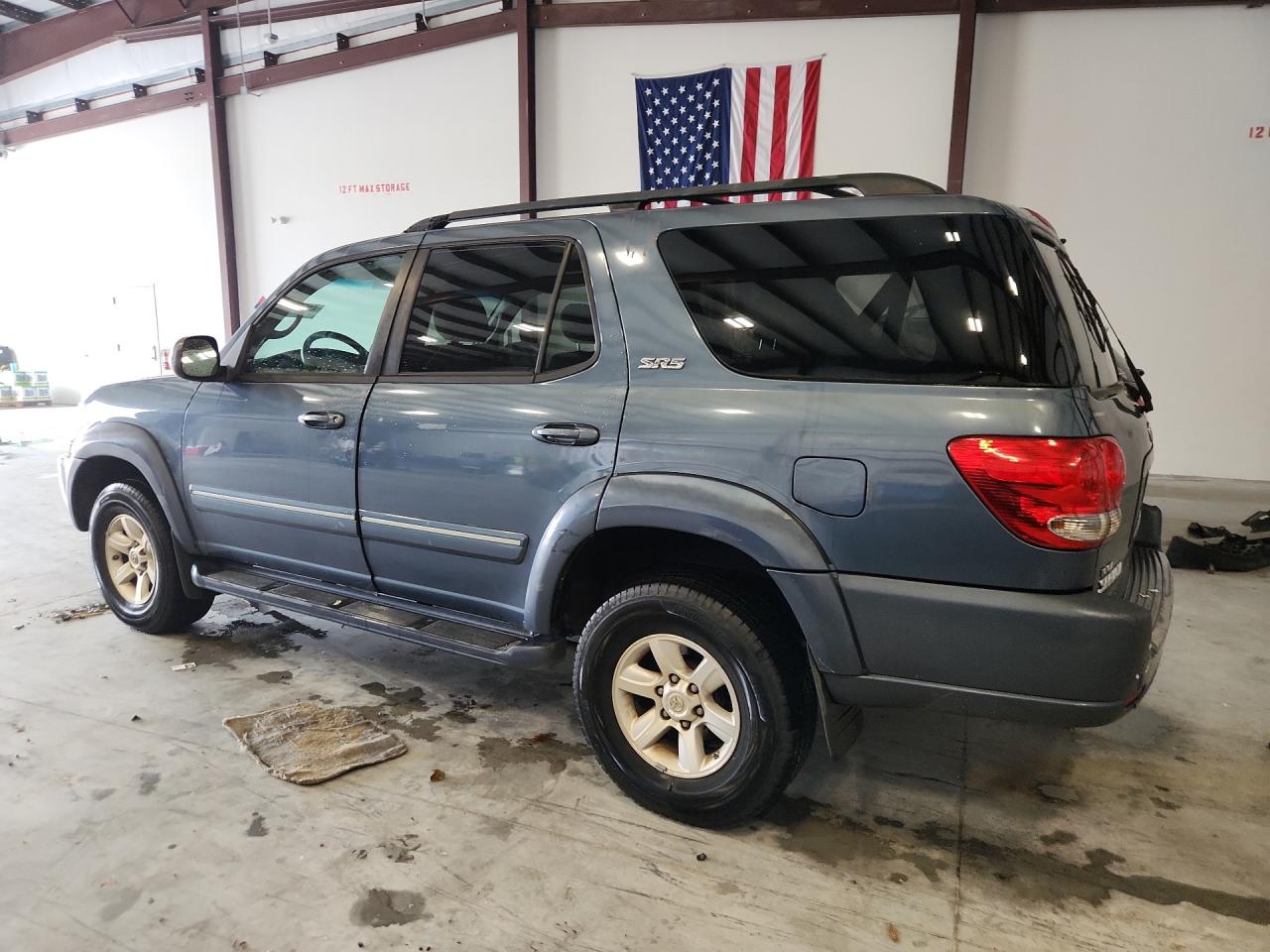 2007 Toyota Sequoia Sr5 Blue vin: 5TDBT44A17S287494