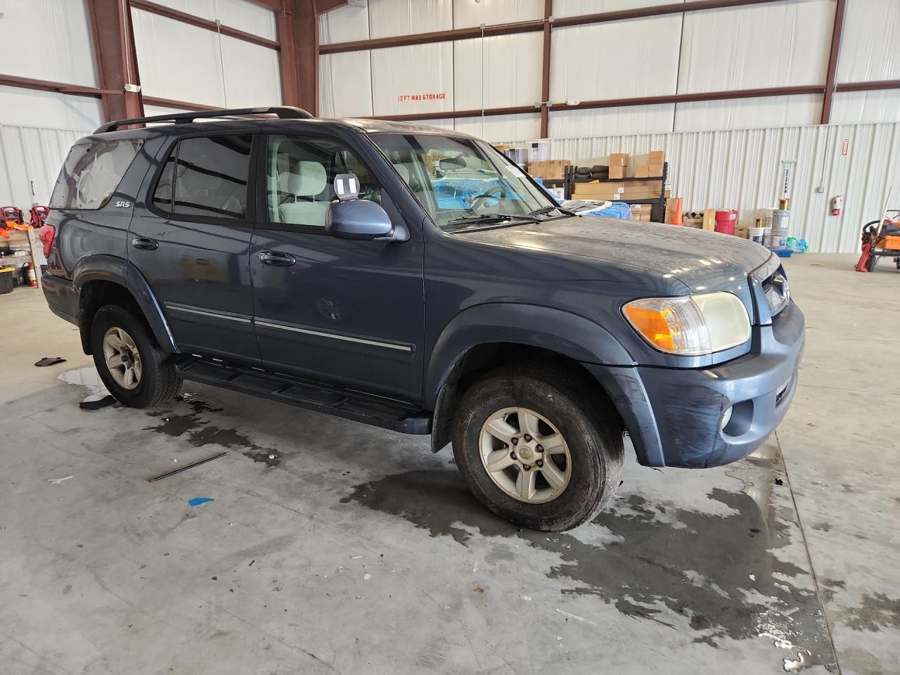 2007 Toyota Sequoia Sr5 Blue vin: 5TDBT44A17S287494