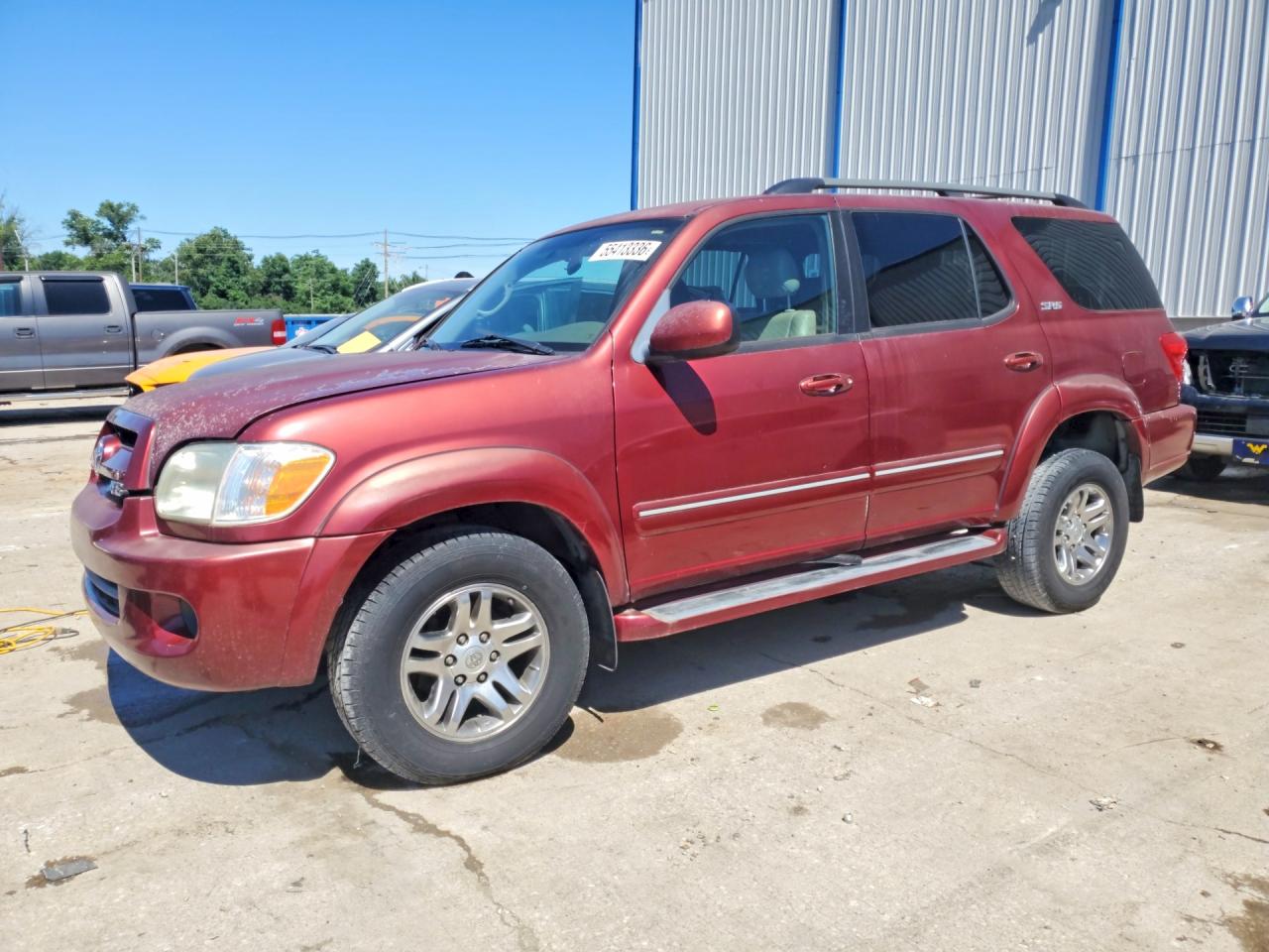 2007 Toyota Sequoia Sr5 Бордовый vin: 5TDBT44A17S290248