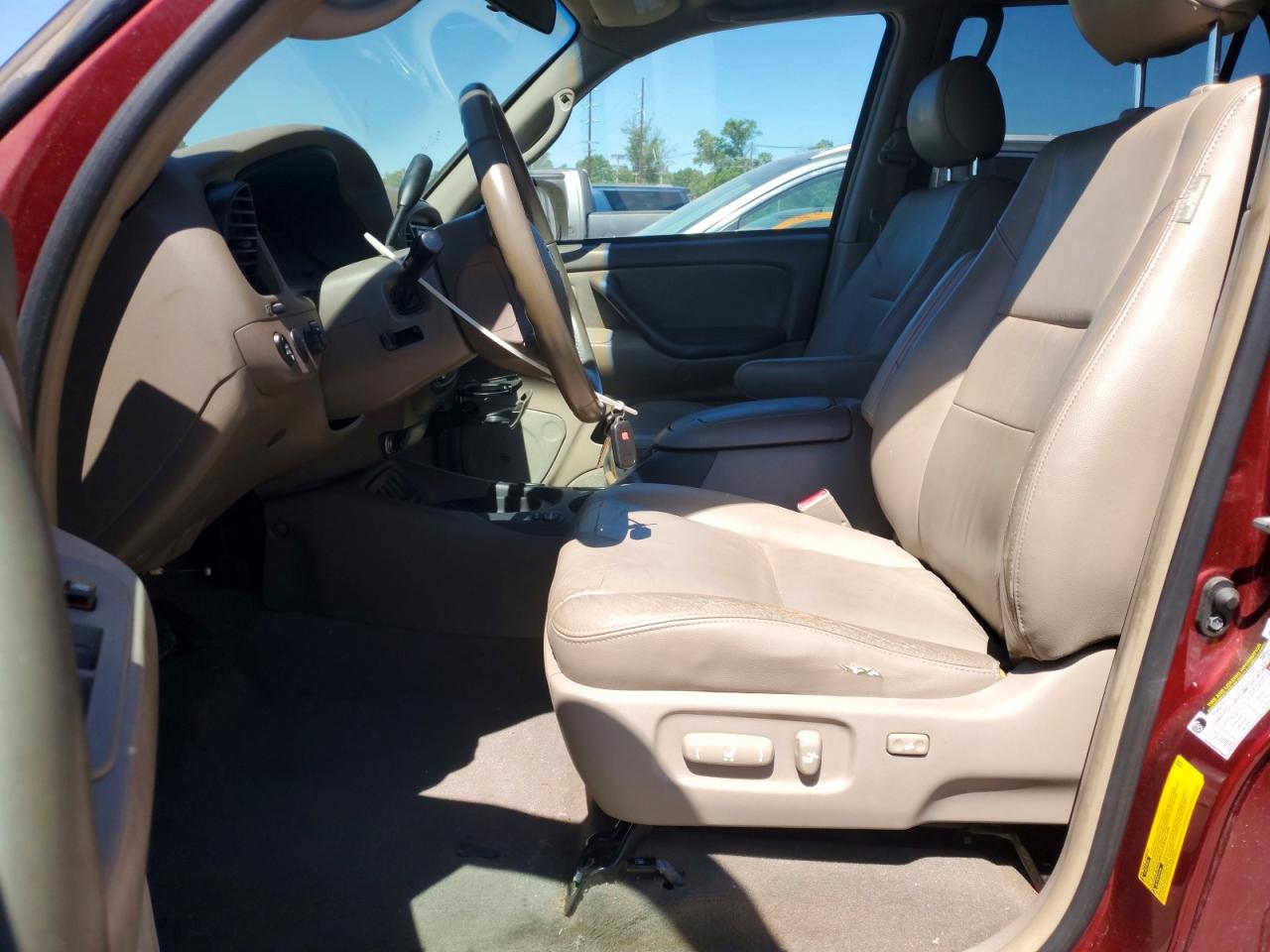 2007 Toyota Sequoia Sr5 Бордовый vin: 5TDBT44A17S290248