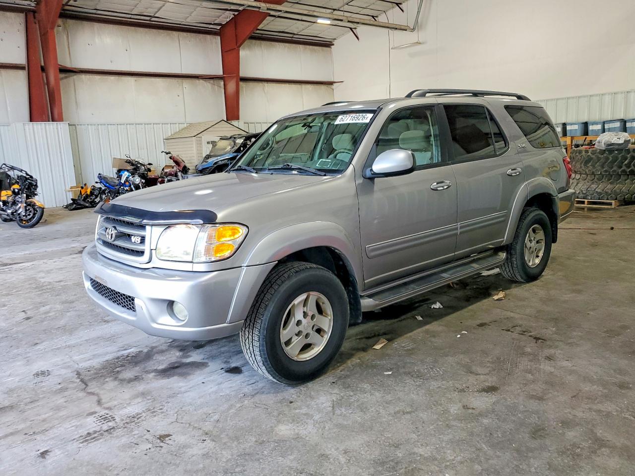 2003 Toyota Sequoia Sr5 Gray vin: 5TDBT44A23S174308