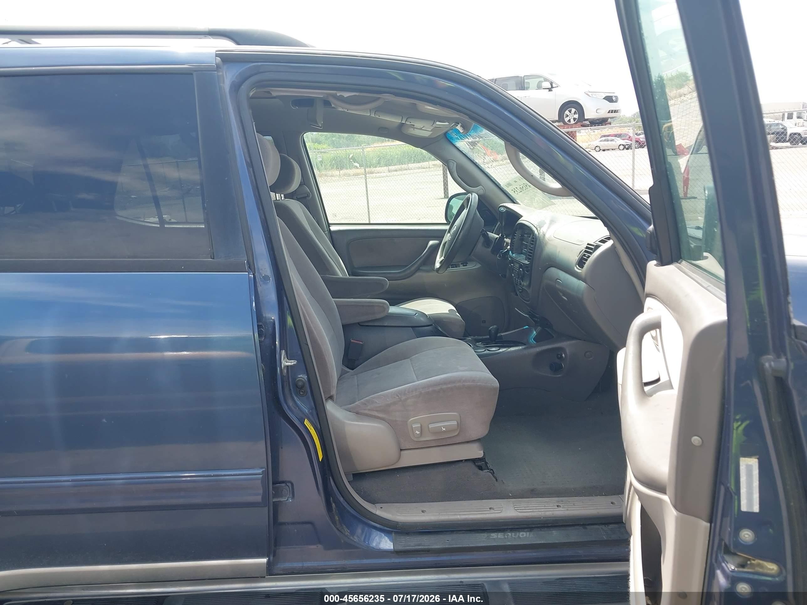 2003 Toyota Sequoia Sr5 V8 Blue vin: 5TDBT44A23S200406