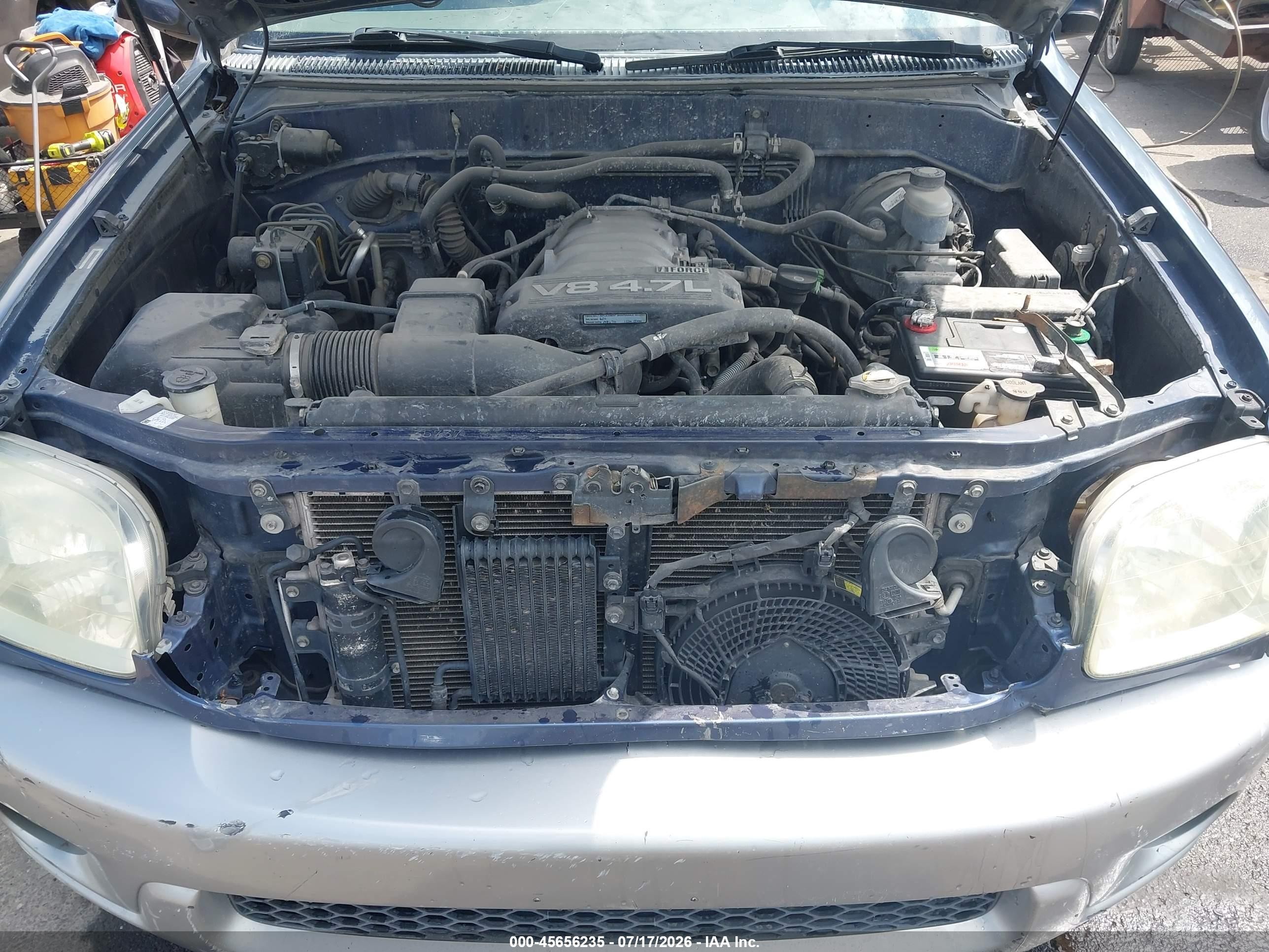 2003 Toyota Sequoia Sr5 V8 Blue vin: 5TDBT44A23S200406