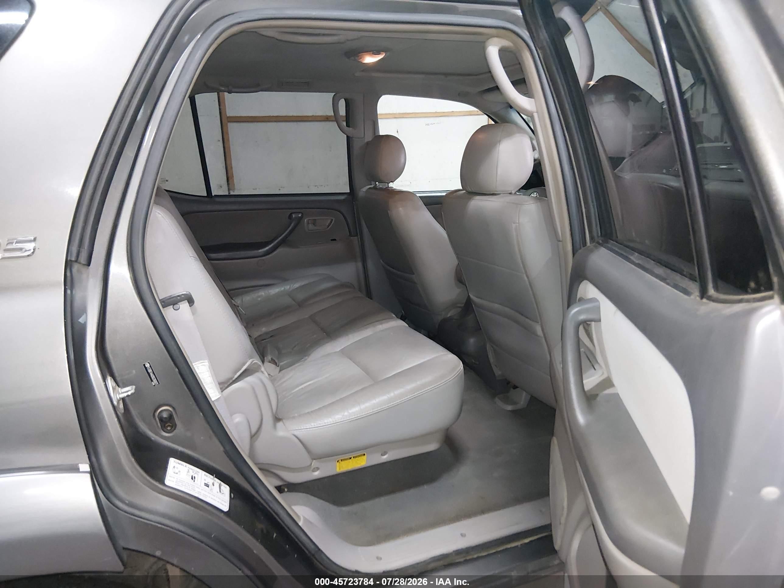 2006 Toyota Sequoia Sr5 V8 Gray vin: 5TDBT44A26S260075