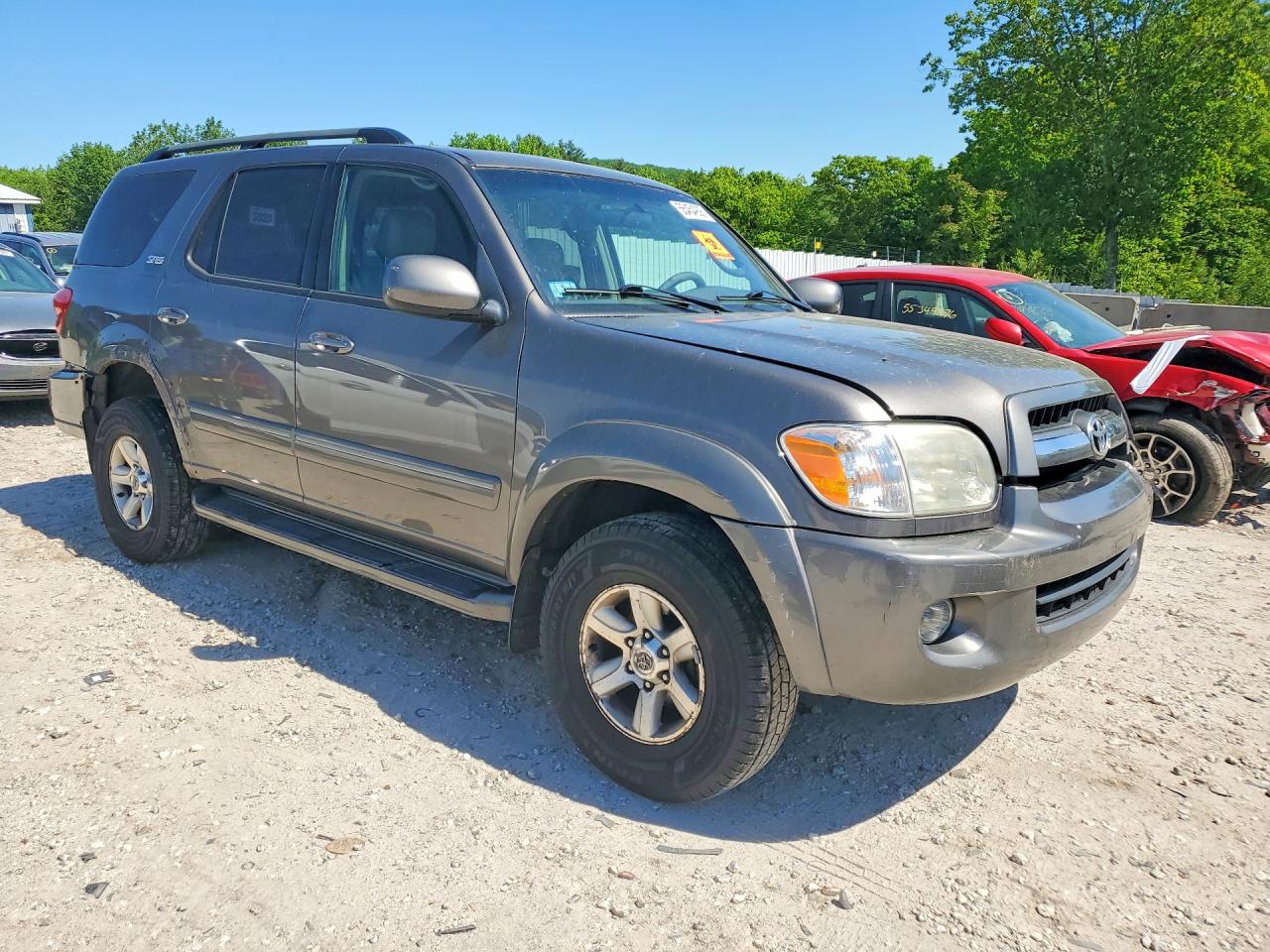 2006 Toyota Sequoia Sr5 Gray vin: 5TDBT44A26S264045